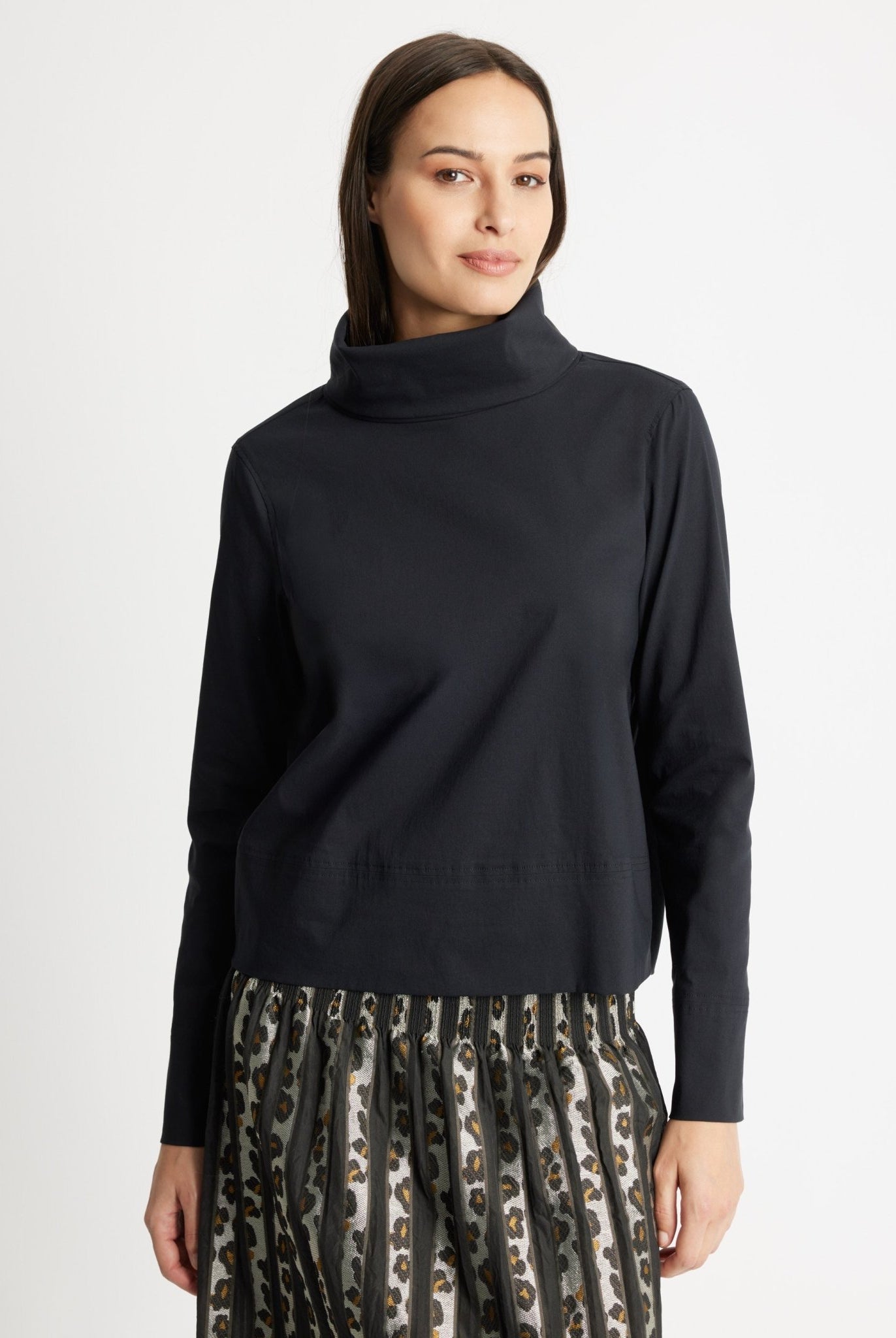 Gerade Bluse BRIZCO aus leichtem Baumwoll-Mix mit Stretch - FOX'S-Fashion