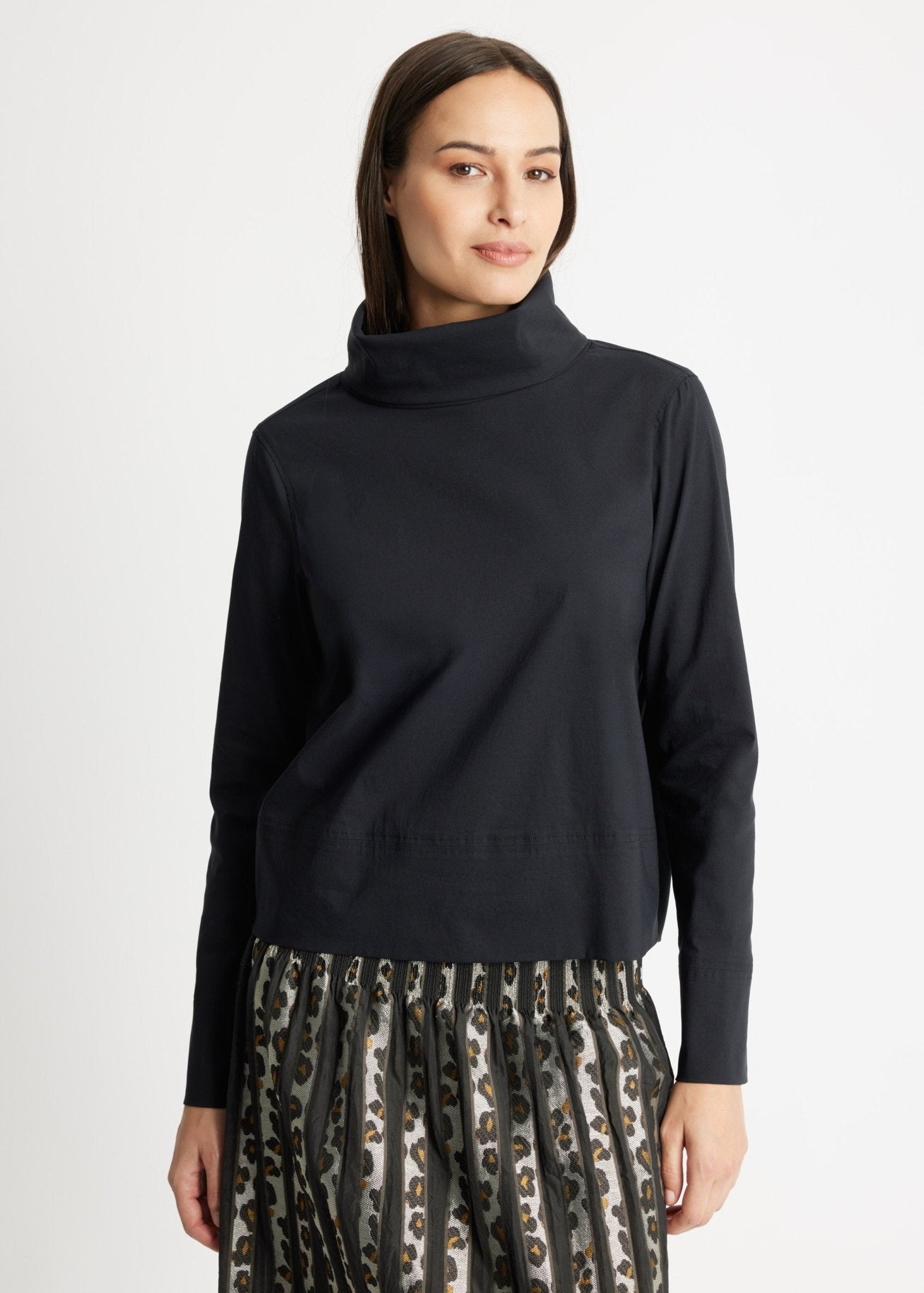 Gerade Bluse BRIZCO aus leichtem Baumwoll-Mix mit Stretch - FOX'S-Fashion