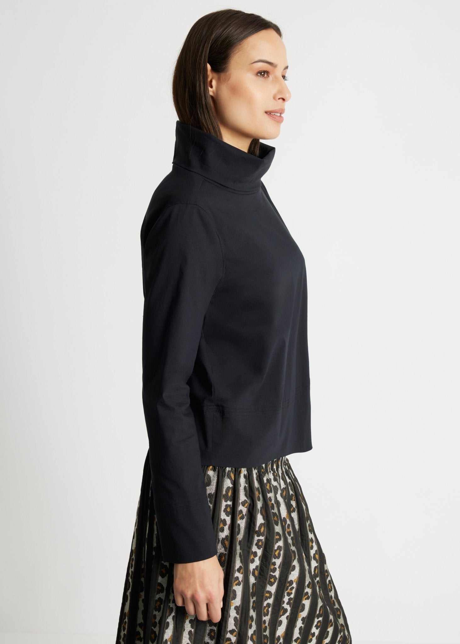 Gerade Bluse BRIZCO aus leichtem Baumwoll-Mix mit Stretch - FOX'S-Fashion