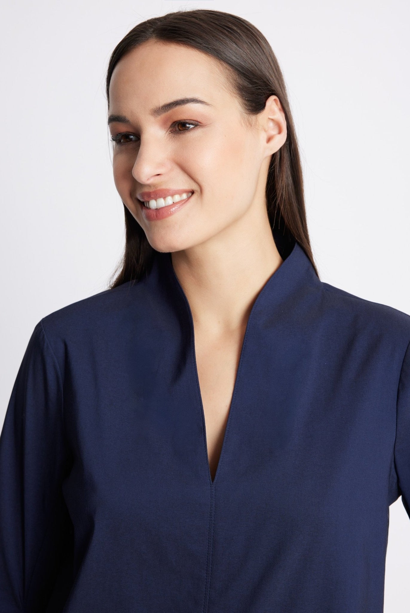 Gerade Bluse JIBRYX aus Viskose-Mix mit Stretch - FOX'S-Fashion