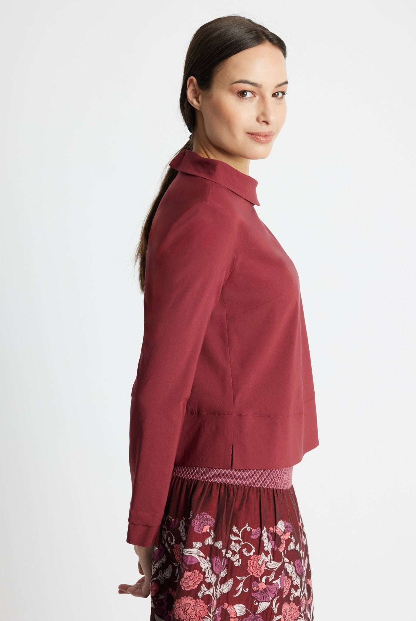 Gerade Bluse JURAMO aus Viskose-Mix mit Stretch - FOX'S-Fashion