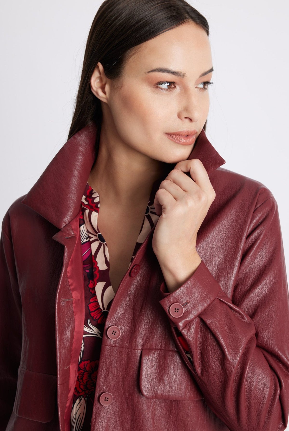 Gerade Jacke WIATA aus Lederimitat - FOX'S-Fashion