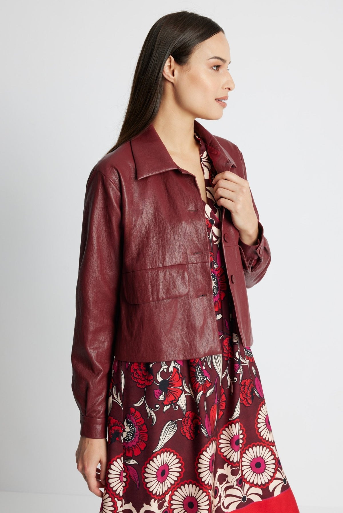 Gerade Jacke WIATA aus Lederimitat - FOX'S-Fashion