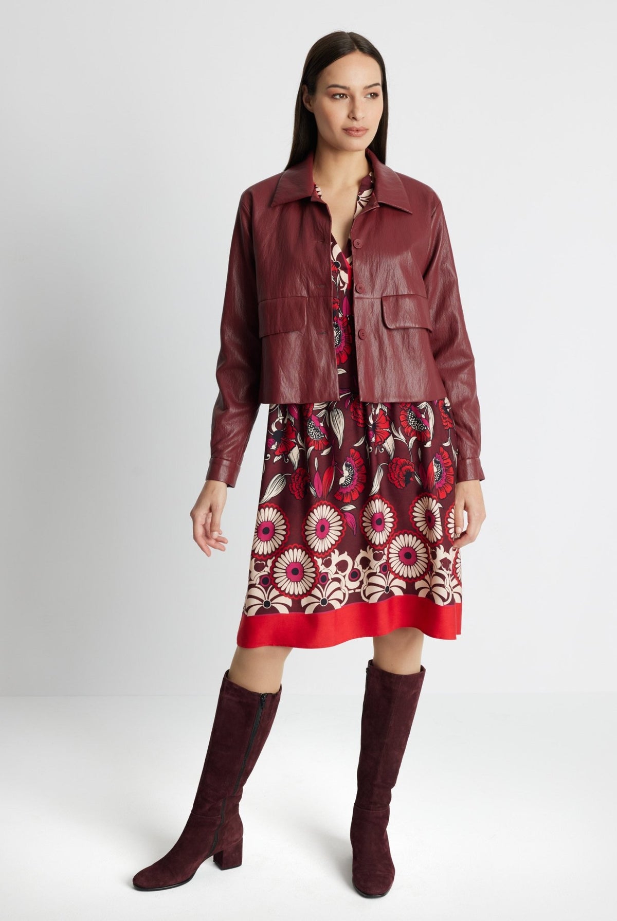 Gerade Jacke WIATA aus Lederimitat - FOX'S-Fashion