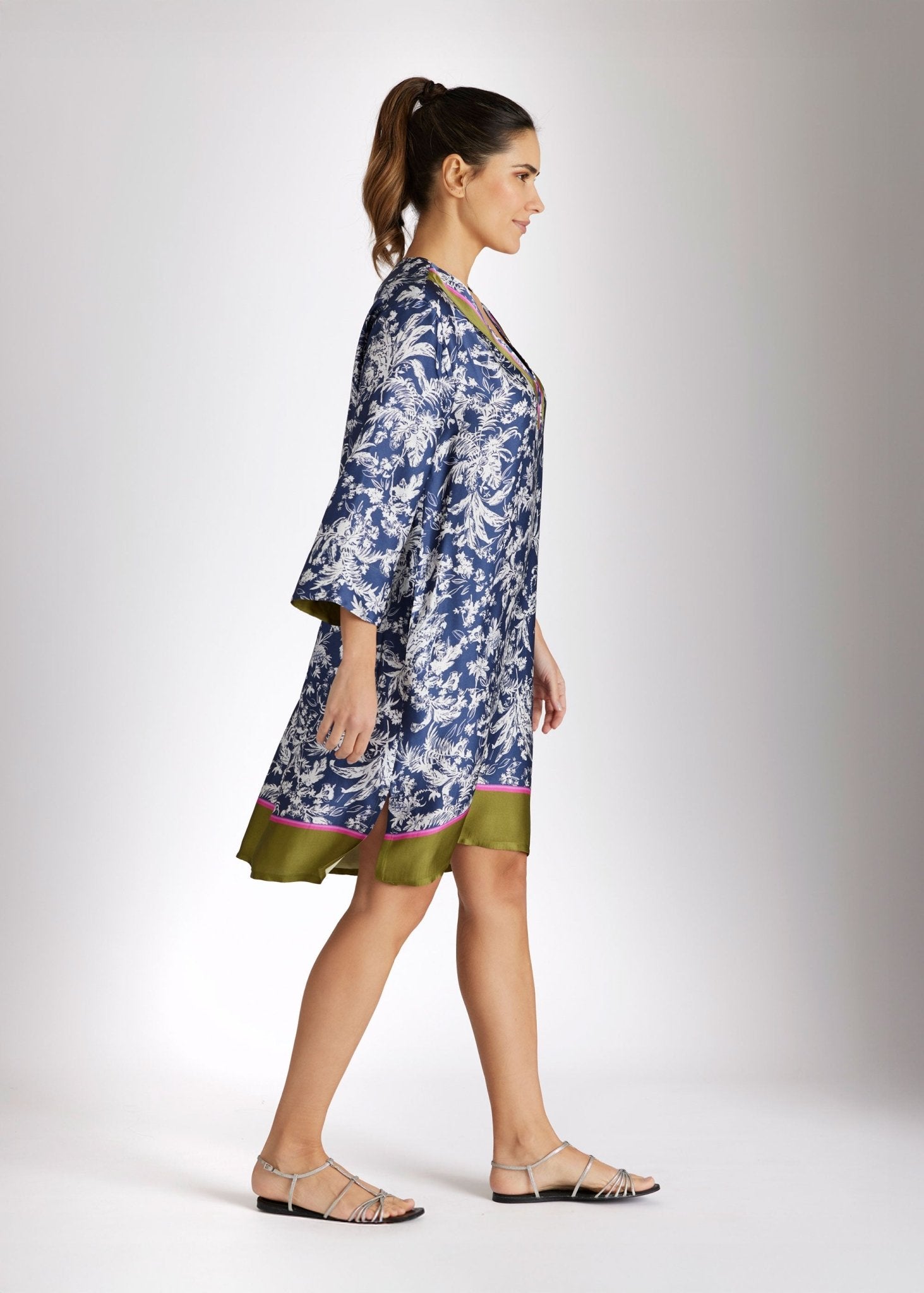 Gerade Tunika ZUKINA aus Viskose mit 3/4 - Arm - FOX'S - Fashion