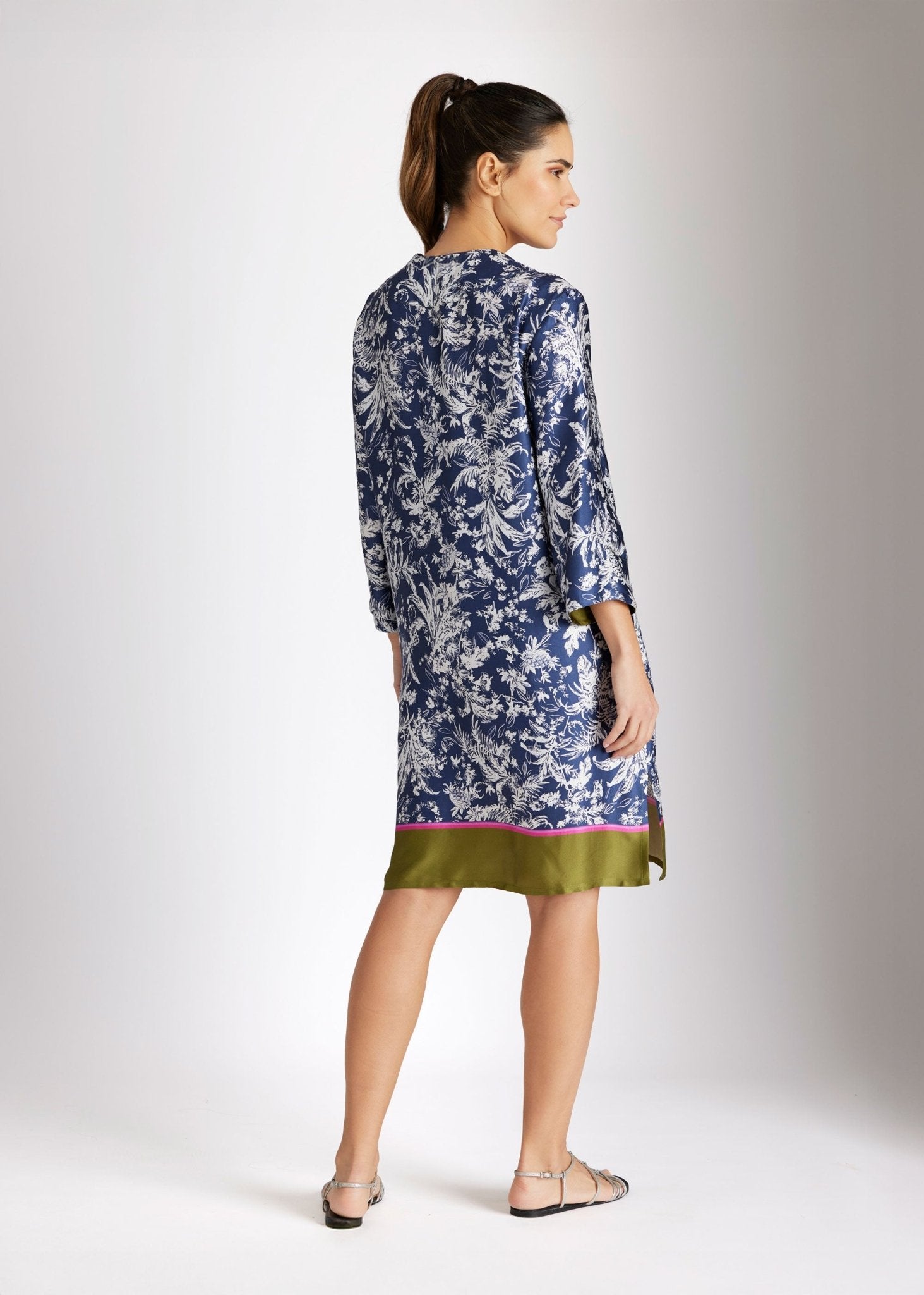 Gerade Tunika ZUKINA aus Viskose mit 3/4 - Arm - FOX'S - Fashion