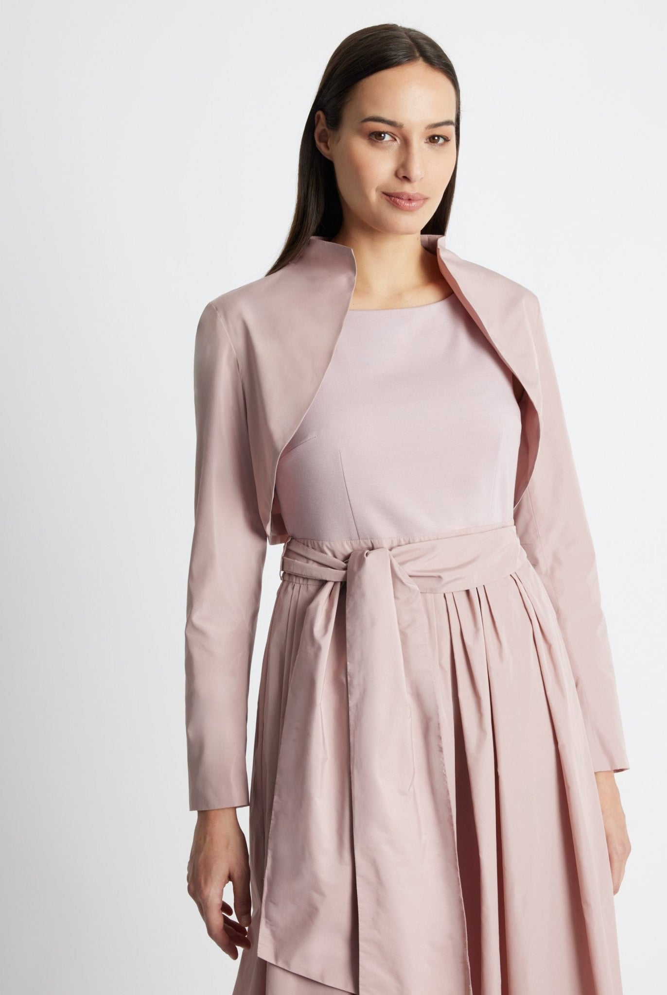 Gerader Bolero SUBOLI aus Taft ohne Verschluss - FOX'S-Fashion