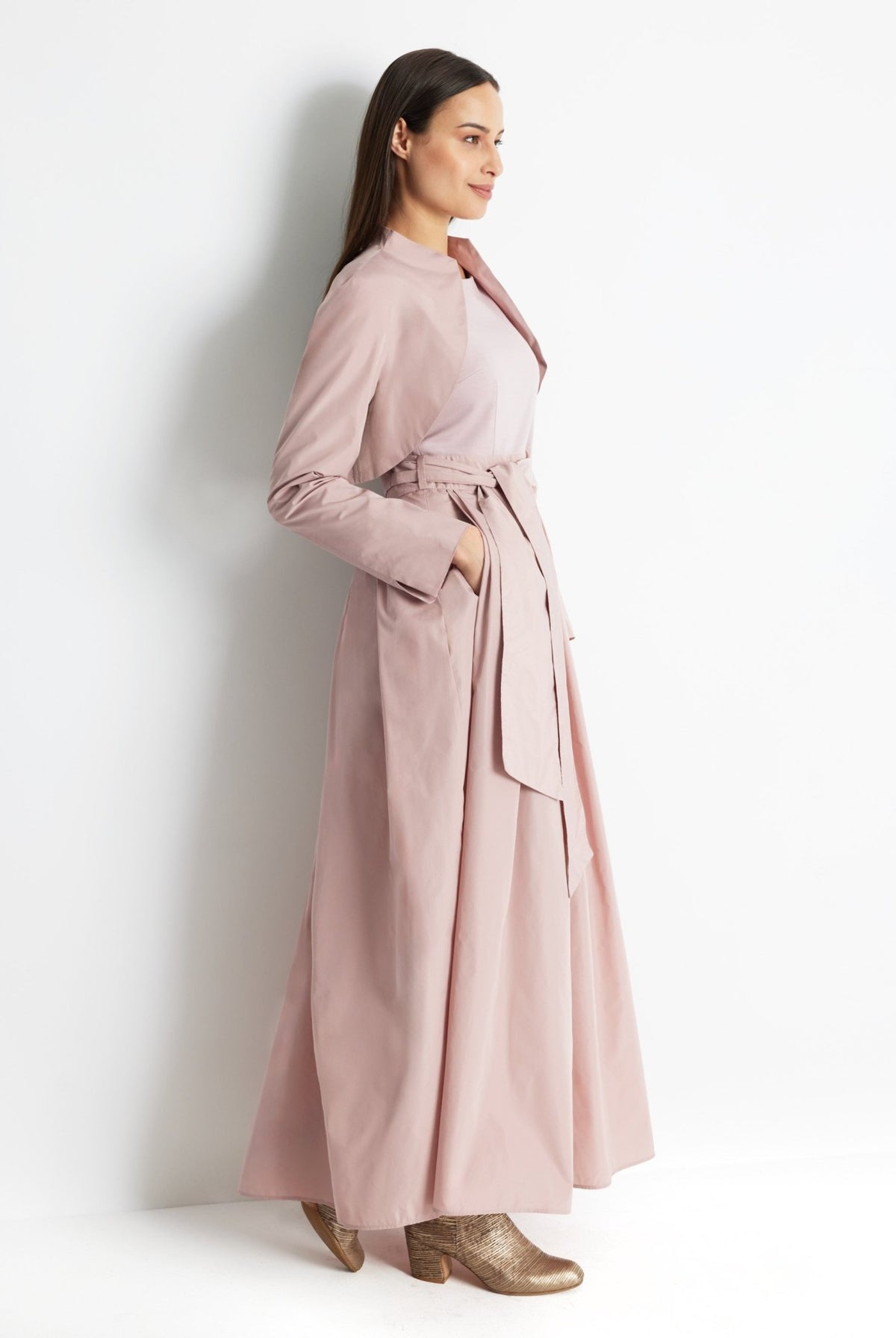 Gerader Bolero SUBOLI aus Taft ohne Verschluss - FOX'S-Fashion