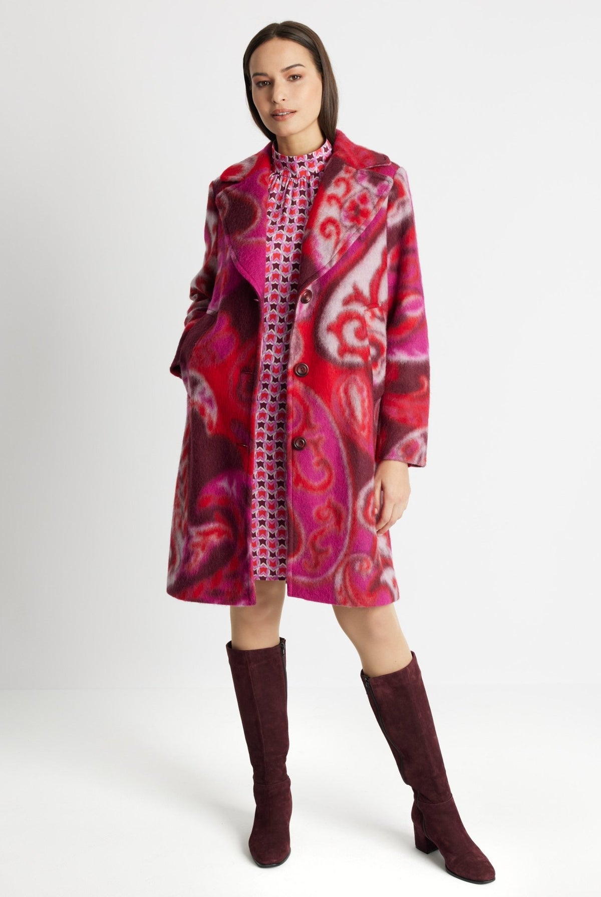 Gerader Mantel KUPURA aus Schurwolle - FOX'S-Fashion