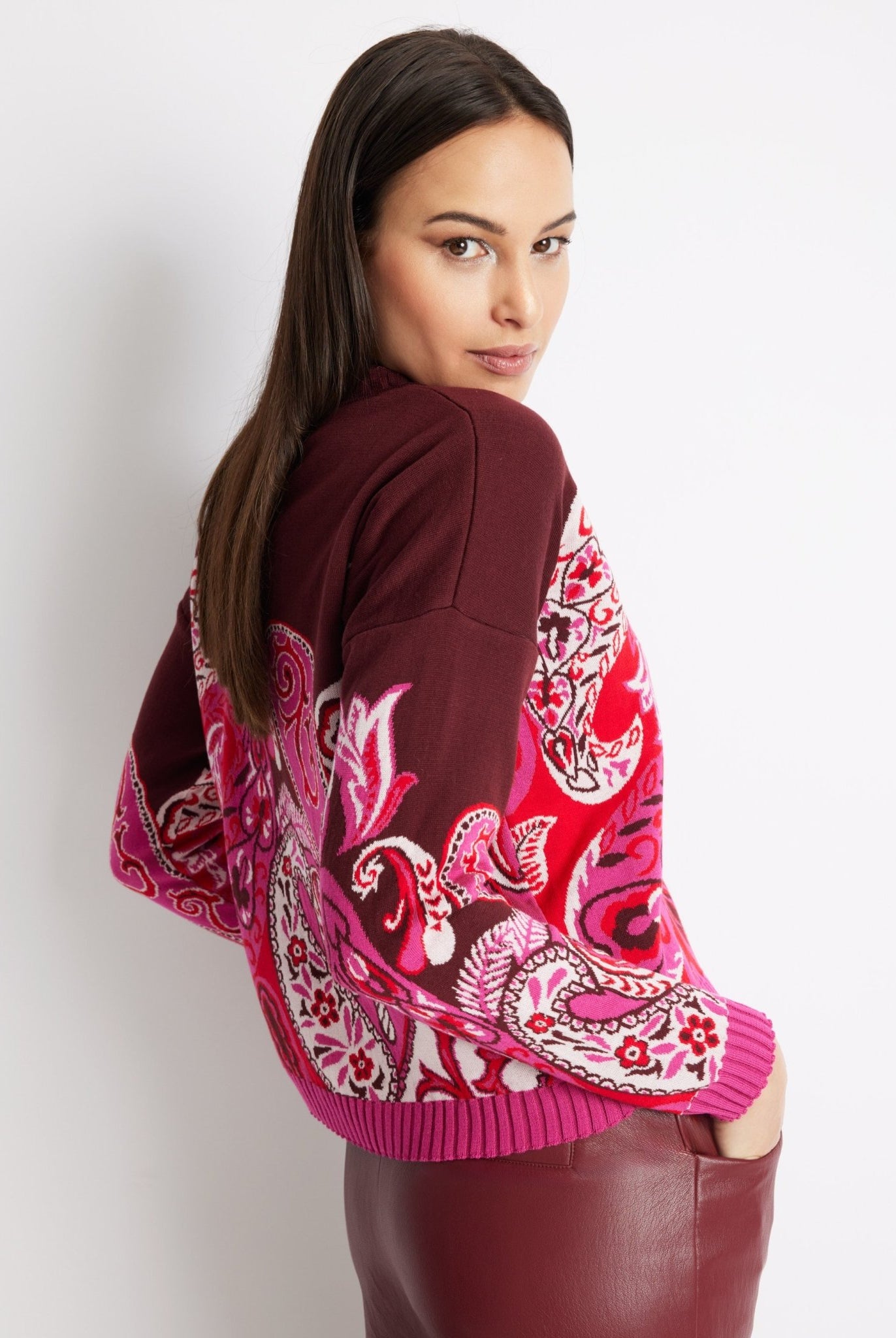 Gerader Strickpullover DARIBO aus Baumwoll-Mix - FOX'S-Fashion