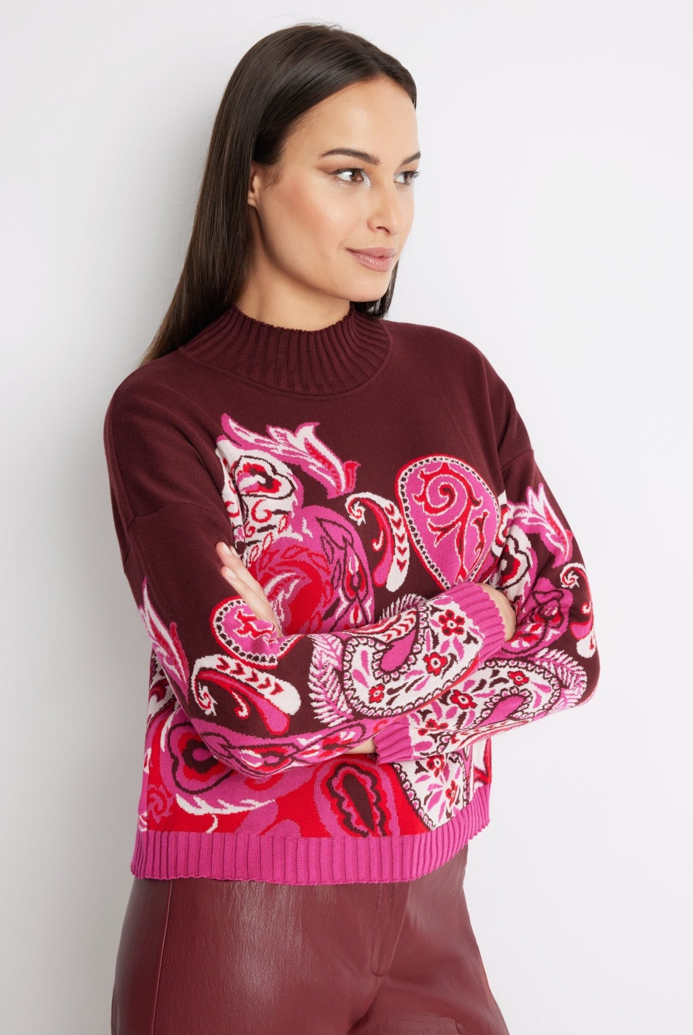 Gerader Strickpullover DARIBO aus Baumwoll-Mix - FOX'S-Fashion