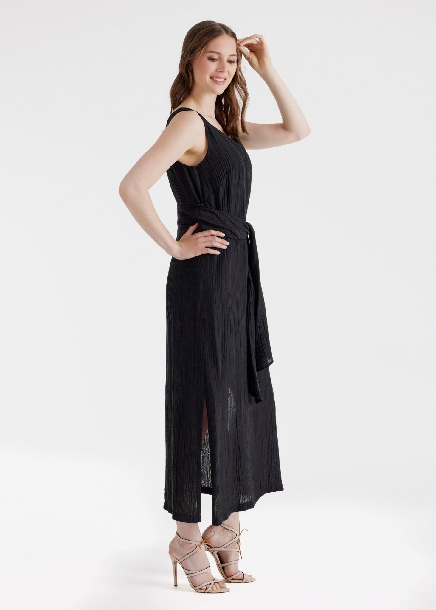 Gerades Midi - Kleid NATAVA aus Viskose - Lyocell - Mix - FOX'S - Fashion