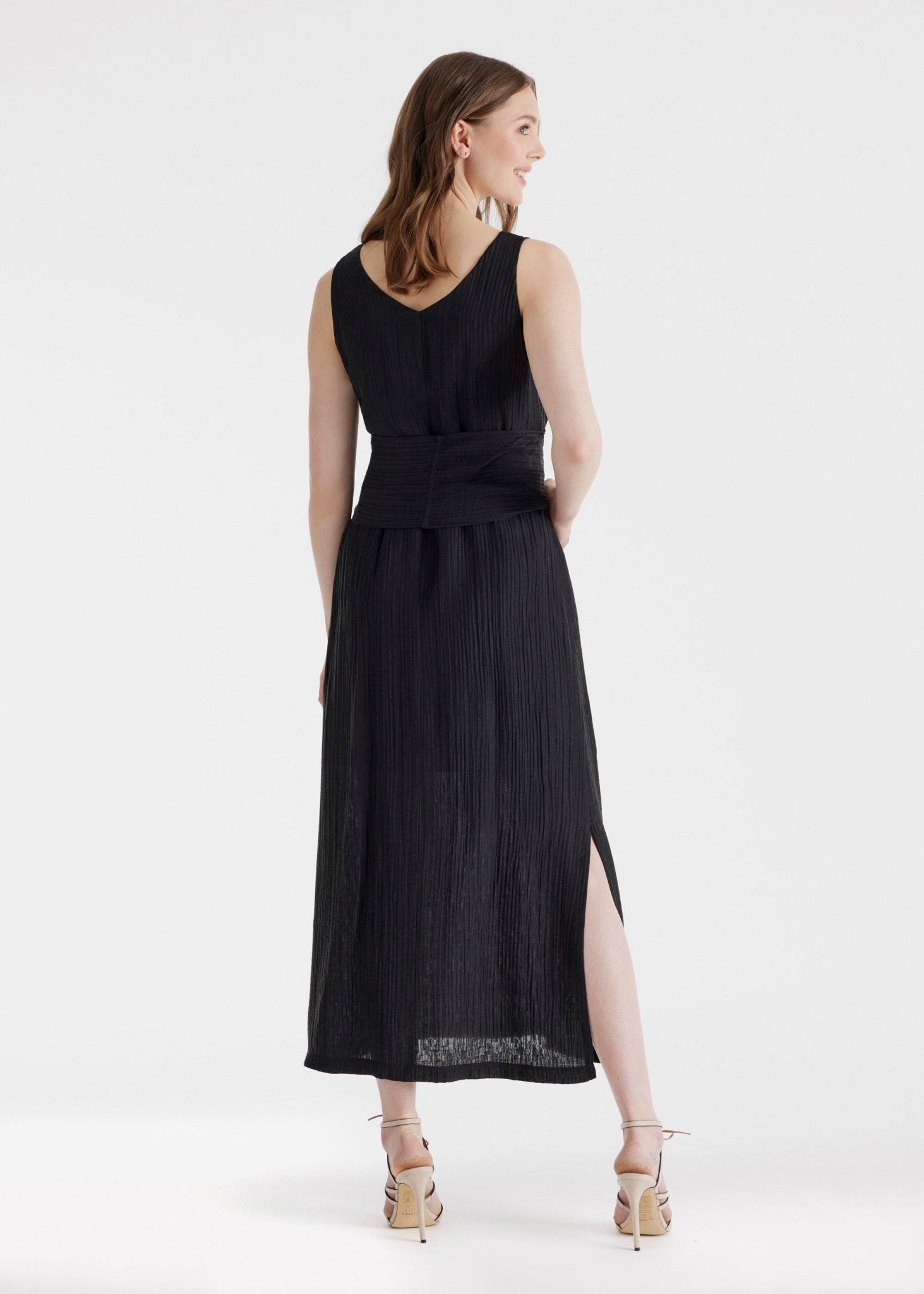 Gerades Midi - Kleid NATAVA aus Viskose - Lyocell - Mix - FOX'S - Fashion
