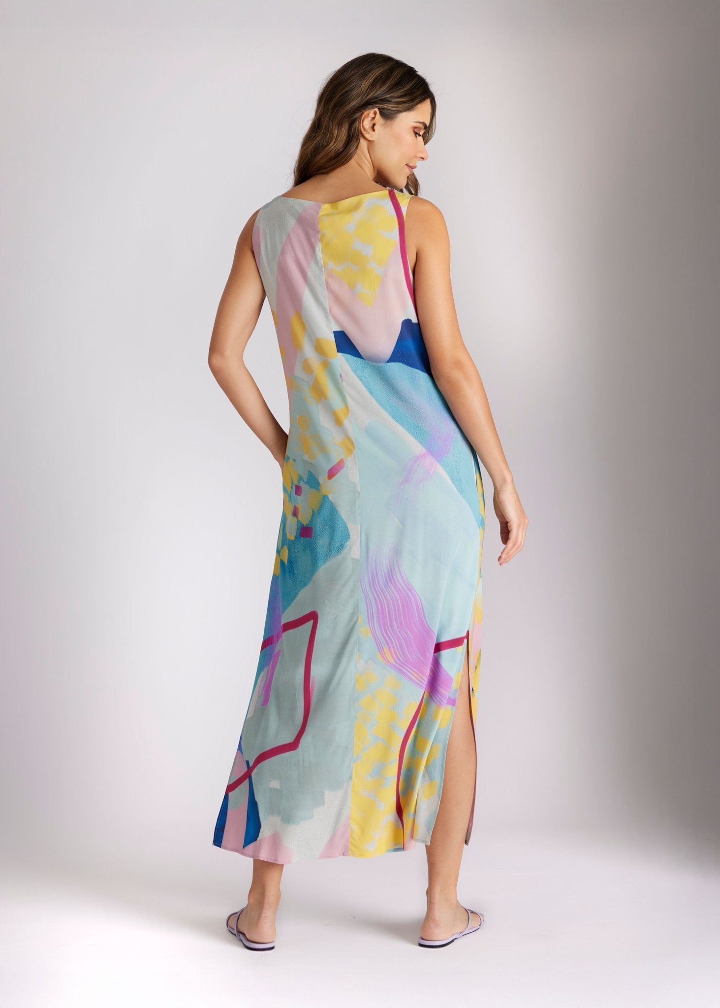 Gerades Midi - Kleid WUVITA aus Viskose - FOX'S - Fashion