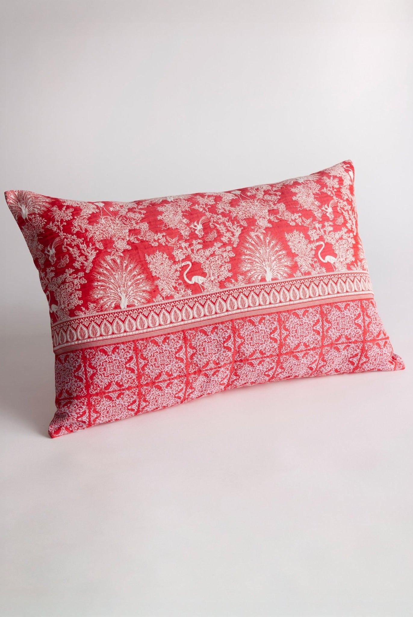 Gewebte Dekokissenhülle EVELIN in edlem Jacquard aus Baumwoll - Viskose - Mix - FOX'S - Fashion