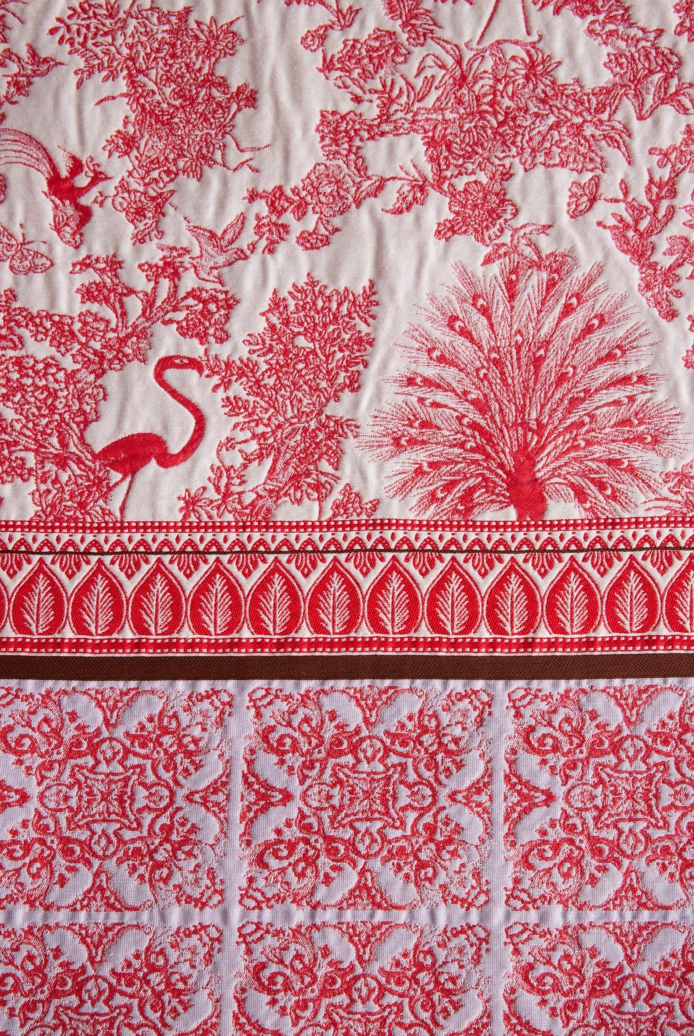 Gewebte Dekokissenhülle EVELIN in edlem Jacquard aus Baumwoll - Viskose - Mix - FOX'S - Fashion