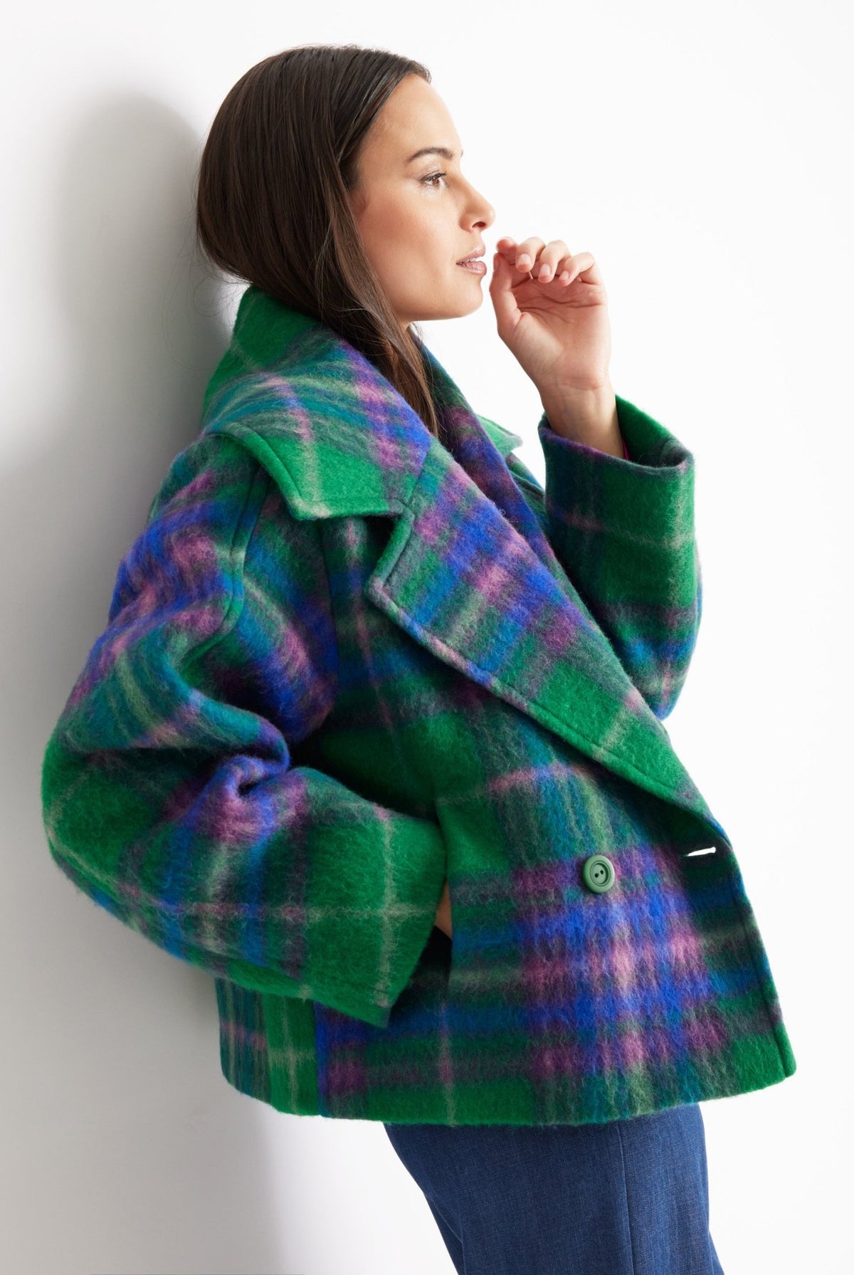 Kastige Jacke KARIDO aus Schurwolle - FOX'S-Fashion