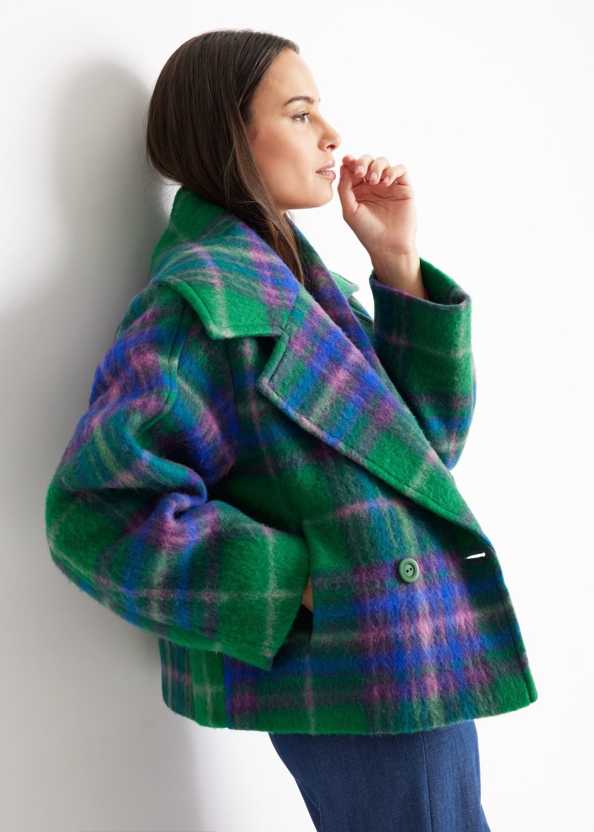 Kastige Jacke KARIDO aus Schurwolle - FOX'S-Fashion