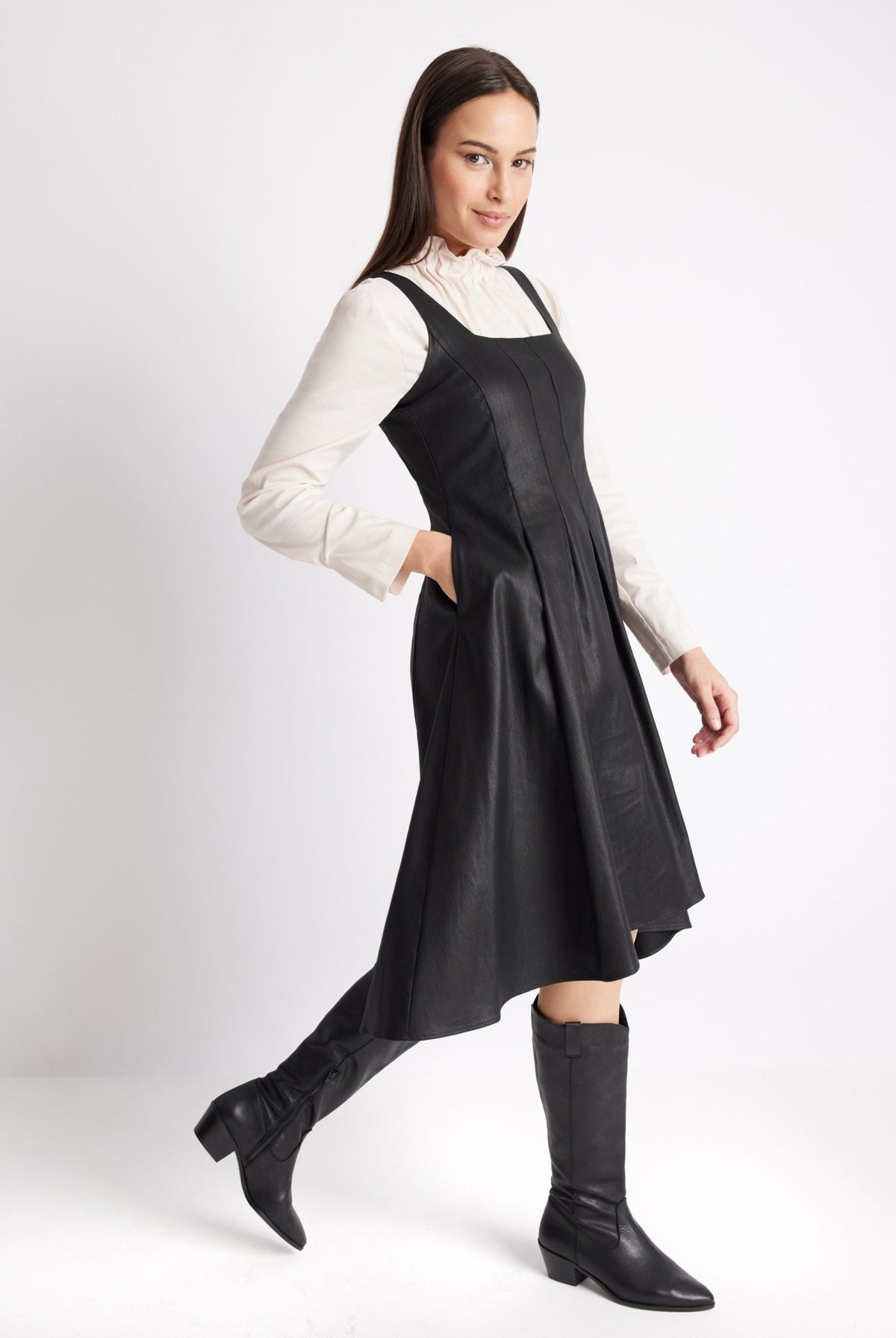 Kleid ZANSUI aus 100 % Baumwolle in A-Linie - FOX'S-Fashion