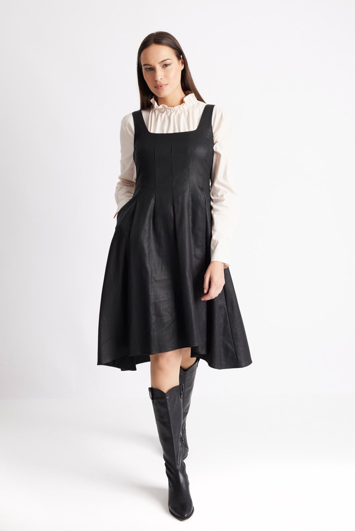 Kleid ZANSUI aus 100 % Baumwolle in A-Linie - FOX'S-Fashion