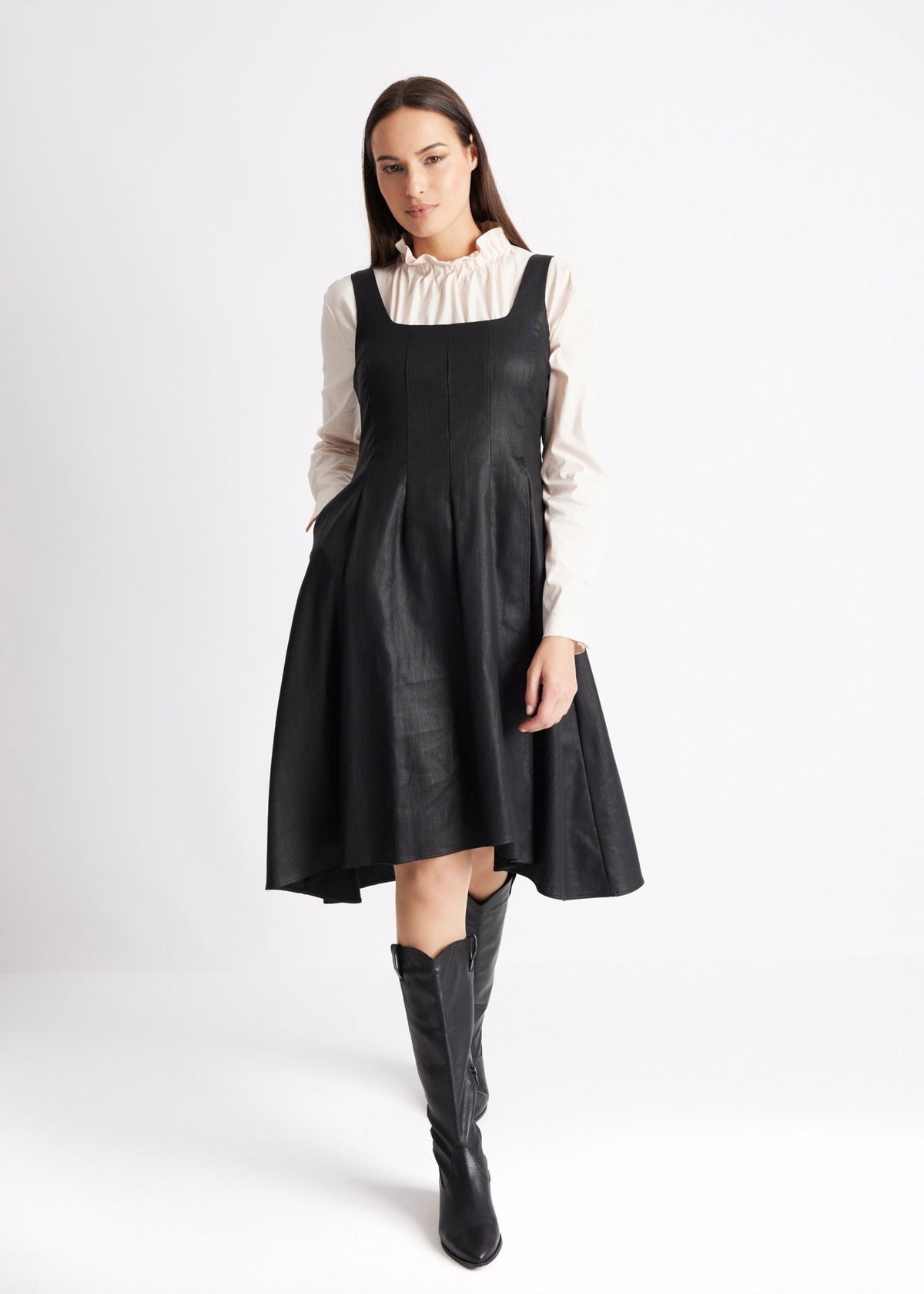 Kleid ZANSUI aus 100 % Baumwolle in A-Linie - FOX'S-Fashion