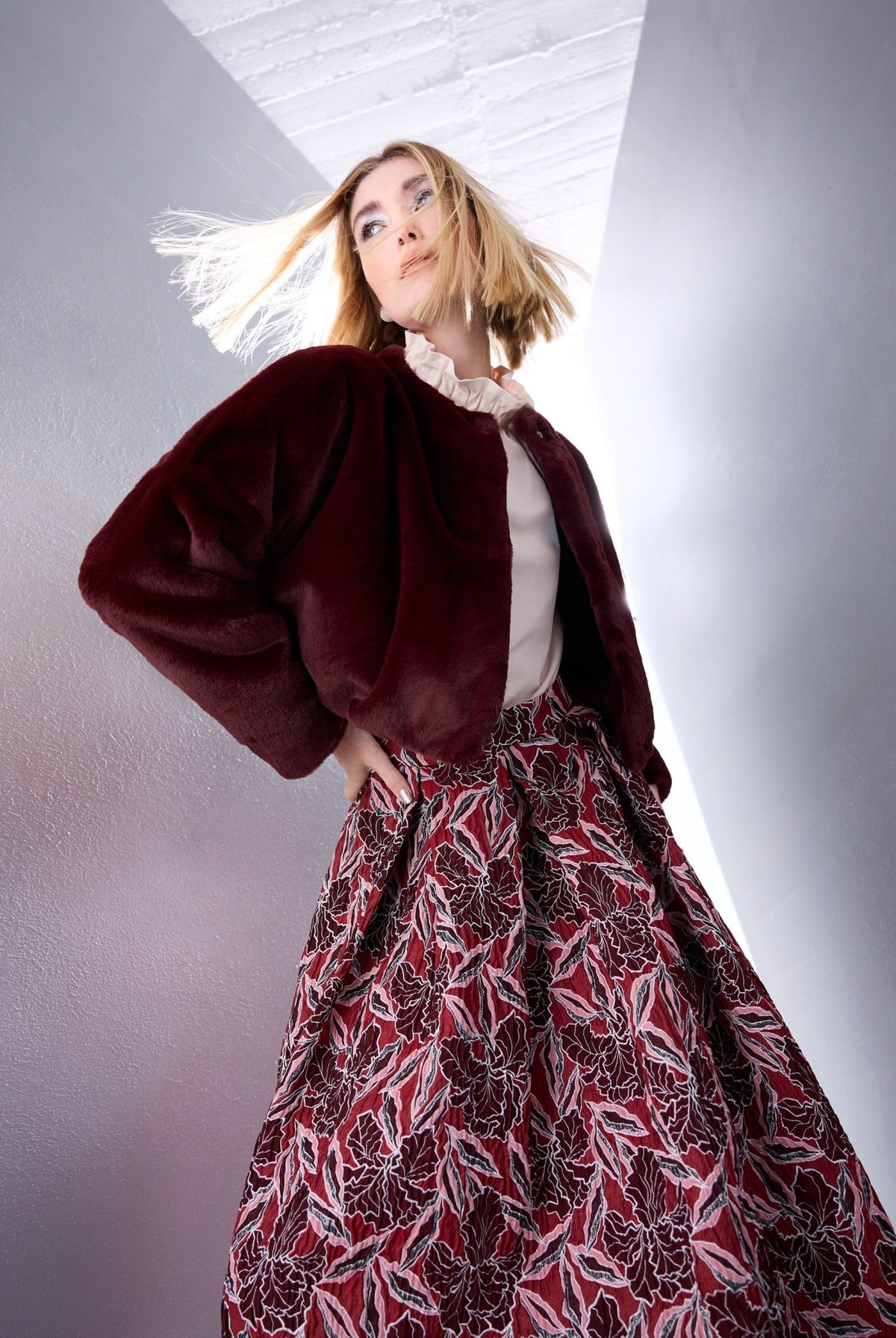 Kurze Jacke TEXAVO aus Kunstfell - FOX'S-Fashion