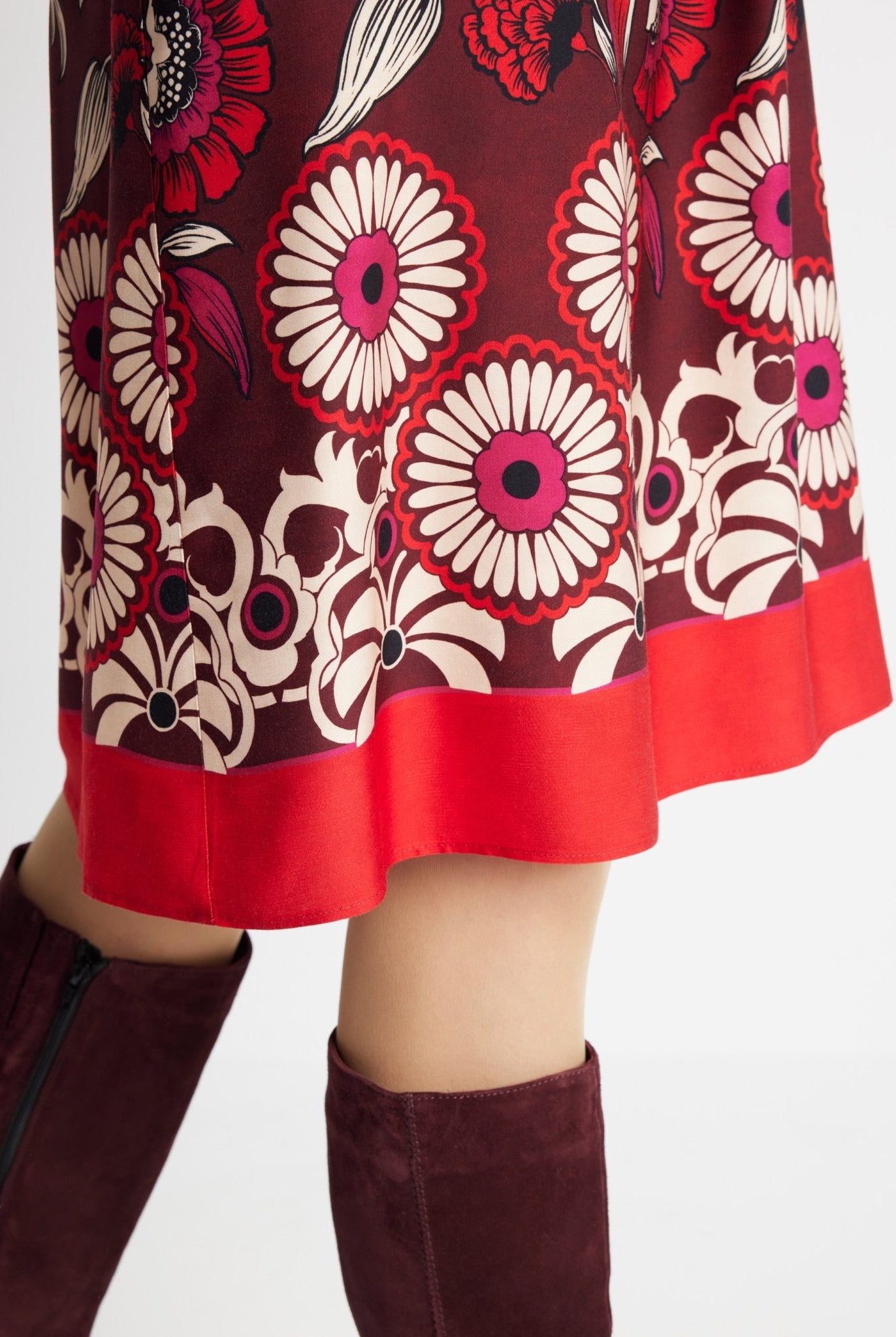 Kurzes Kleid VALUNA aus 100 % Viskose in leichter A-Linie - FOX'S-Fashion