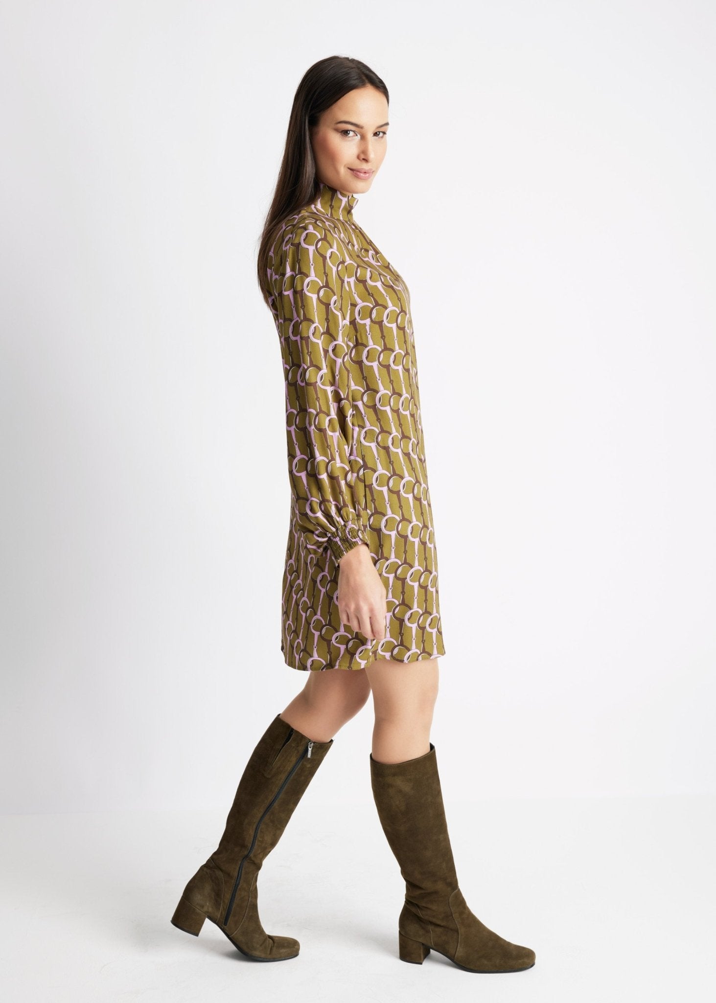 Kurzes Kleid VYBYLIA aus 100 % Viskose in A-Linie - FOX'S-Fashion