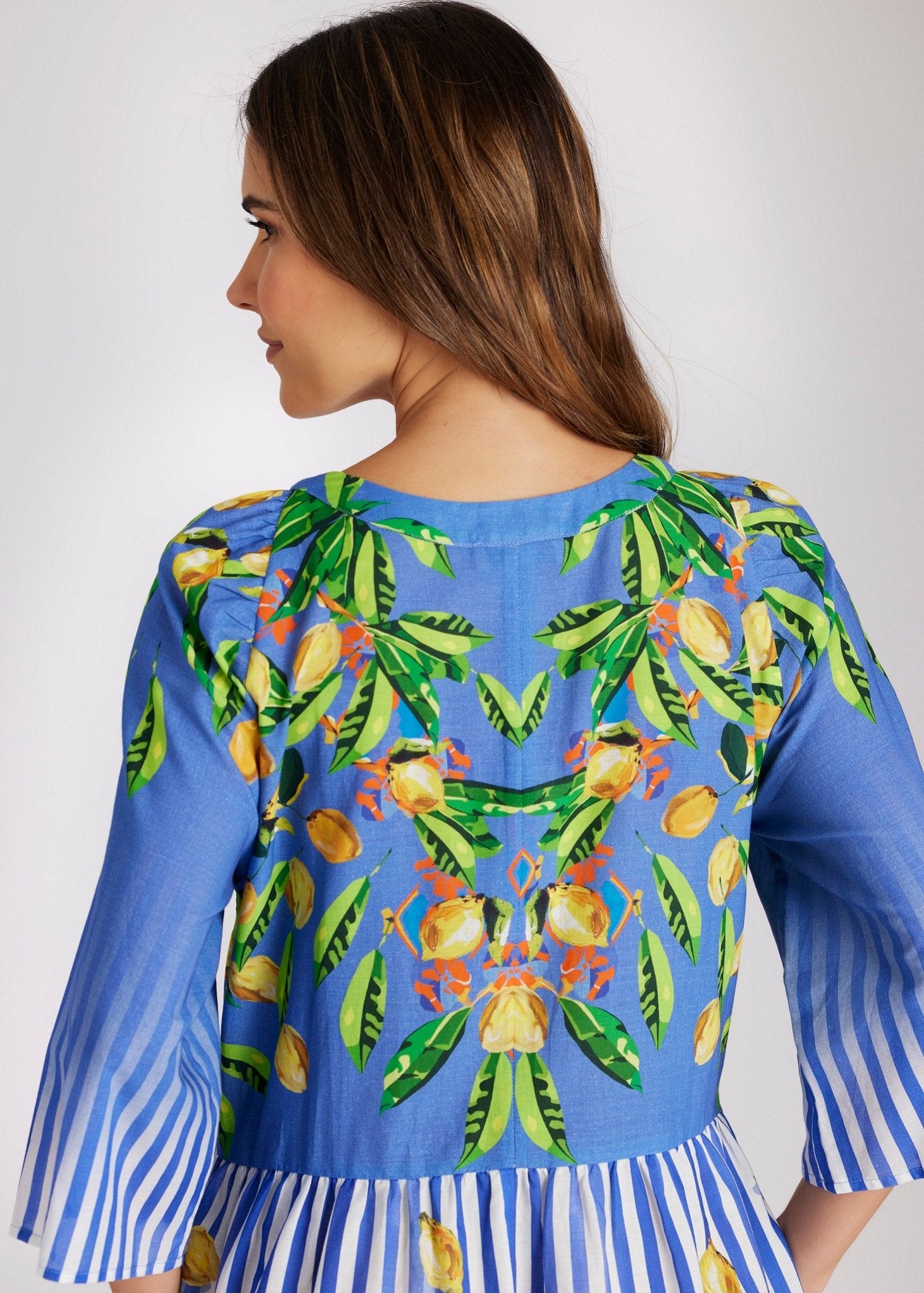 Kurzes Kleid YIJANA aus 100 % Baumwolle in A - Linie - FOX'S - Fashion