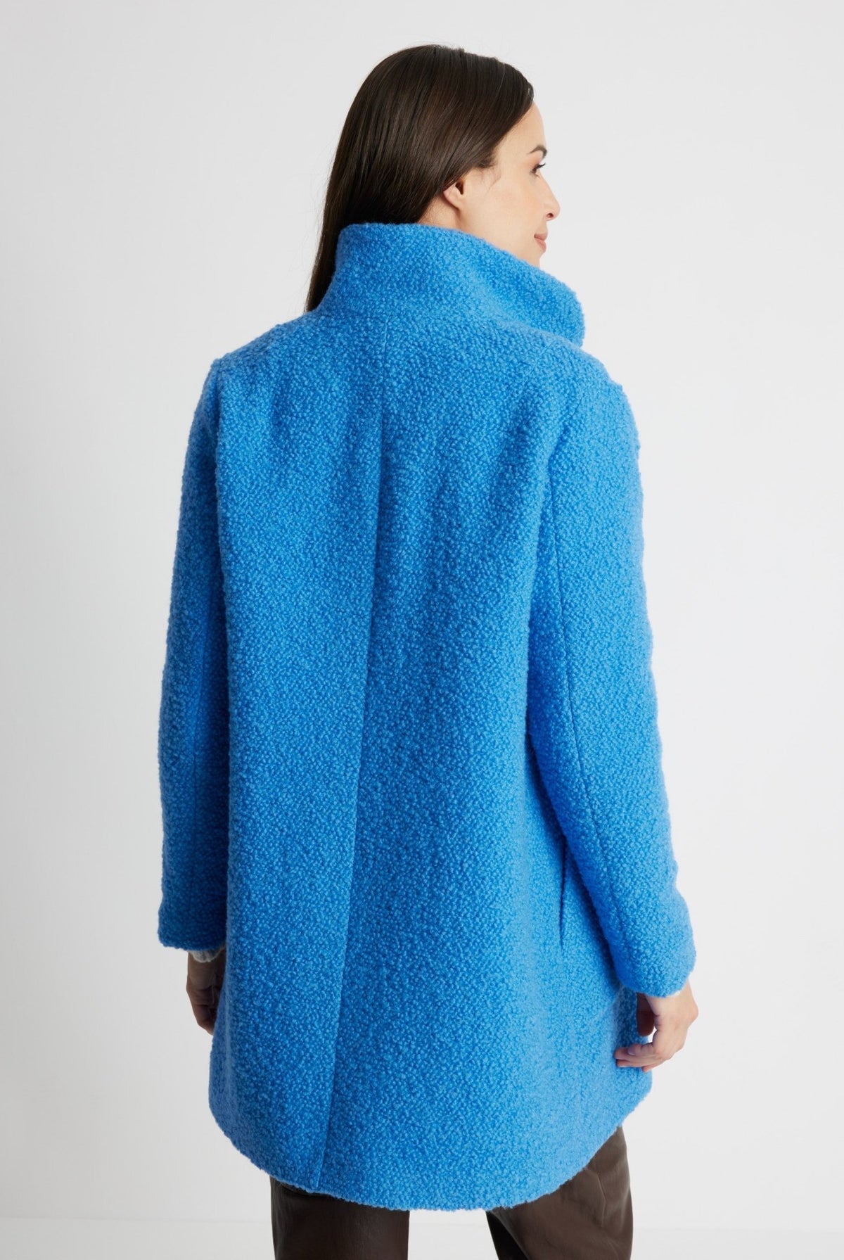 Lange Jacke ODUANA aus Schurwolle im Teddy-Look - FOX'S-Fashion