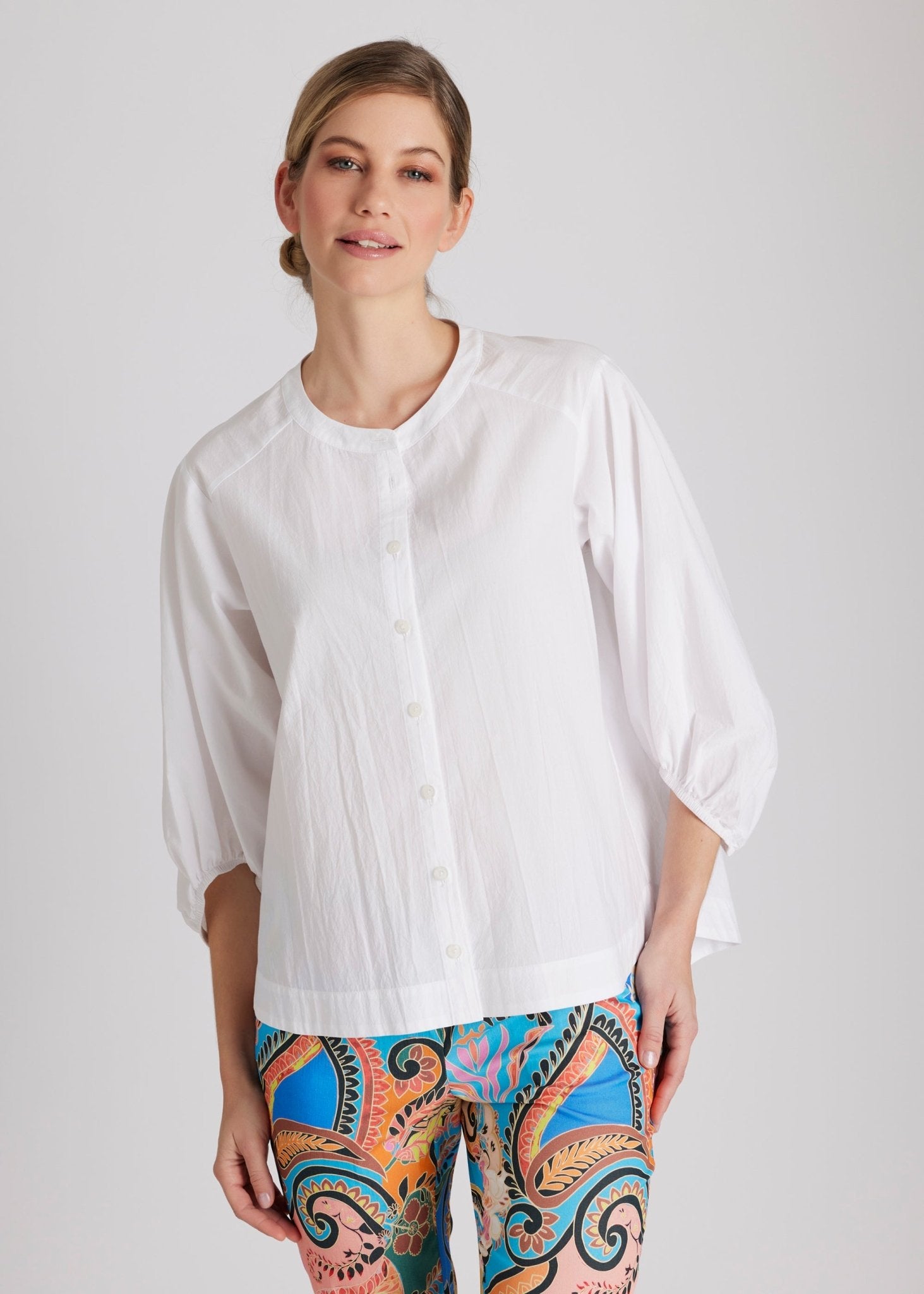 Legere Bluse BLOMBERGA aus 100 % Baumwolle - FOX'S - Fashion