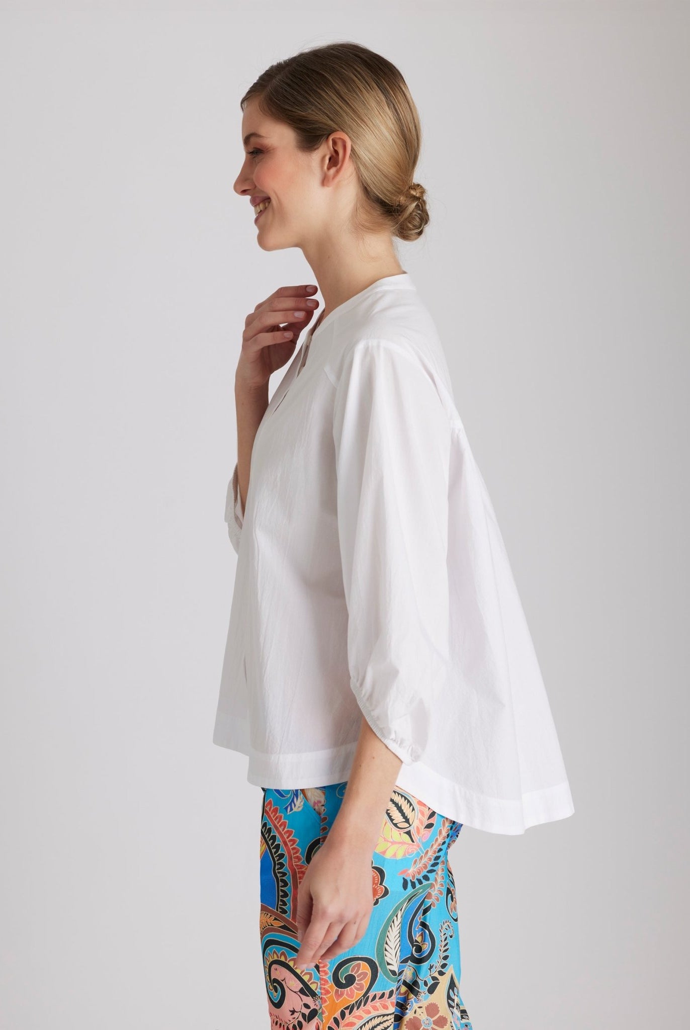 Legere Bluse BLOMBERGA aus 100 % Baumwolle - FOX'S - Fashion