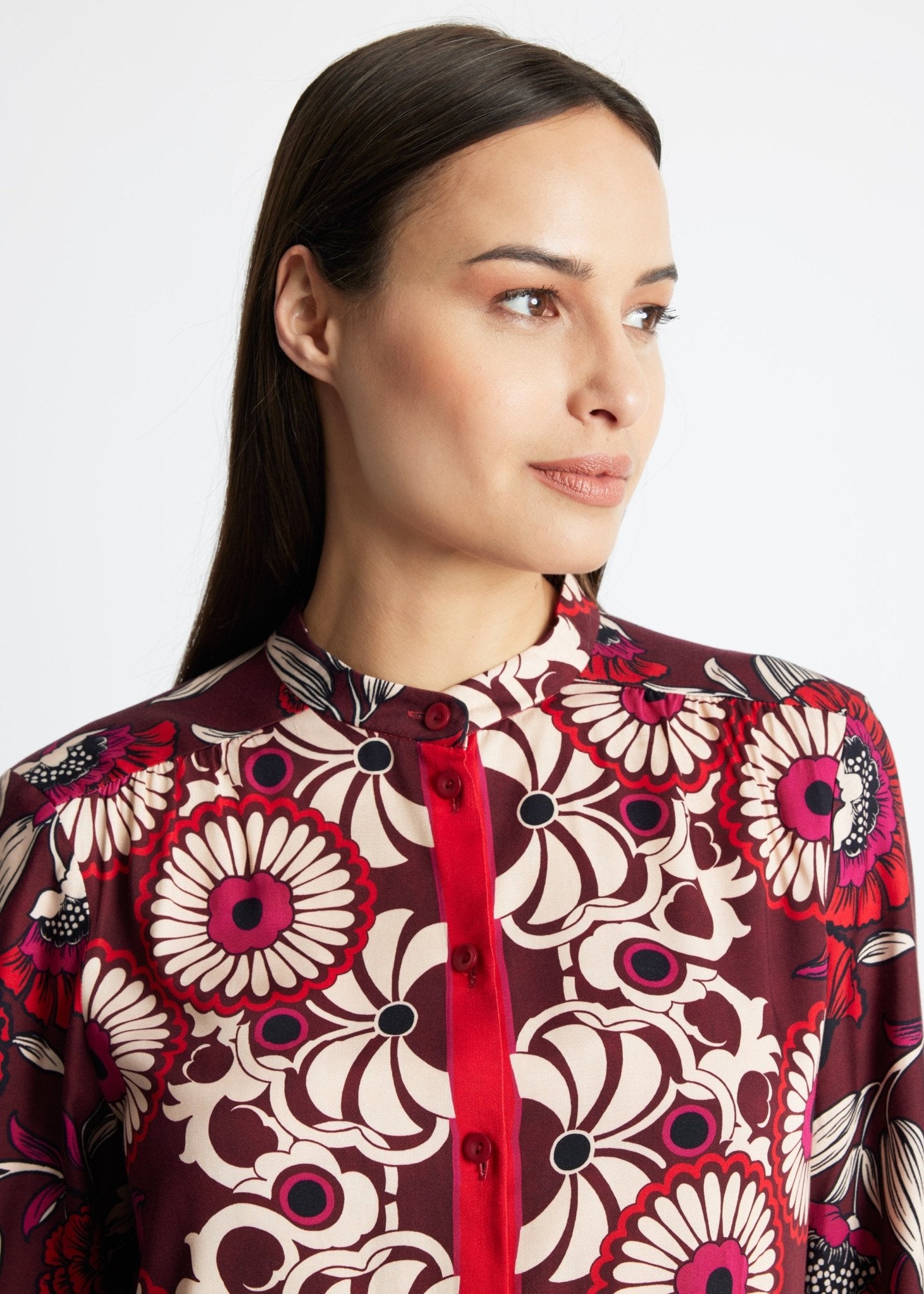 Legere Bluse VALYRA aus 100 % Viskose - FOX'S-Fashion