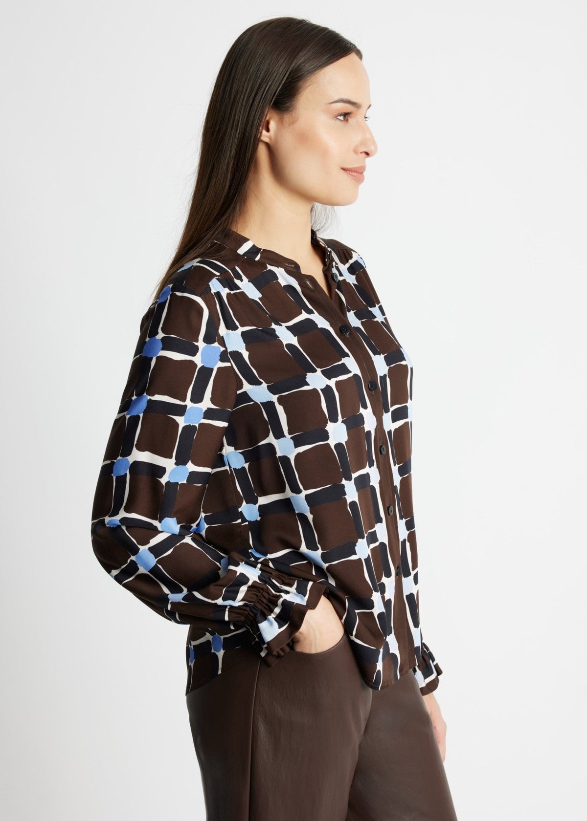 Legere Bluse VALYRA aus 100 % Viskose - FOX'S-Fashion