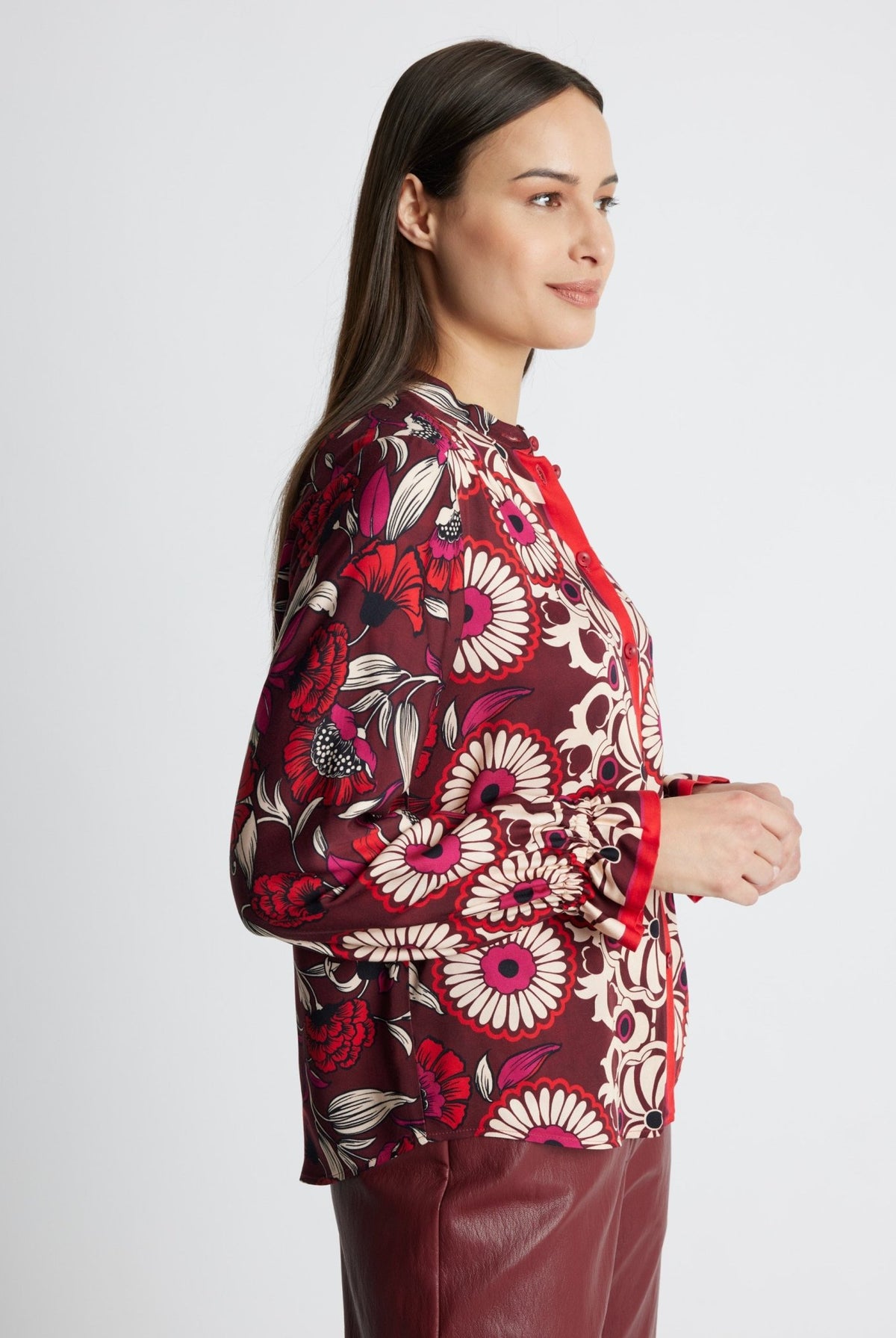Legere Bluse VALYRA aus 100 % Viskose - FOX'S-Fashion
