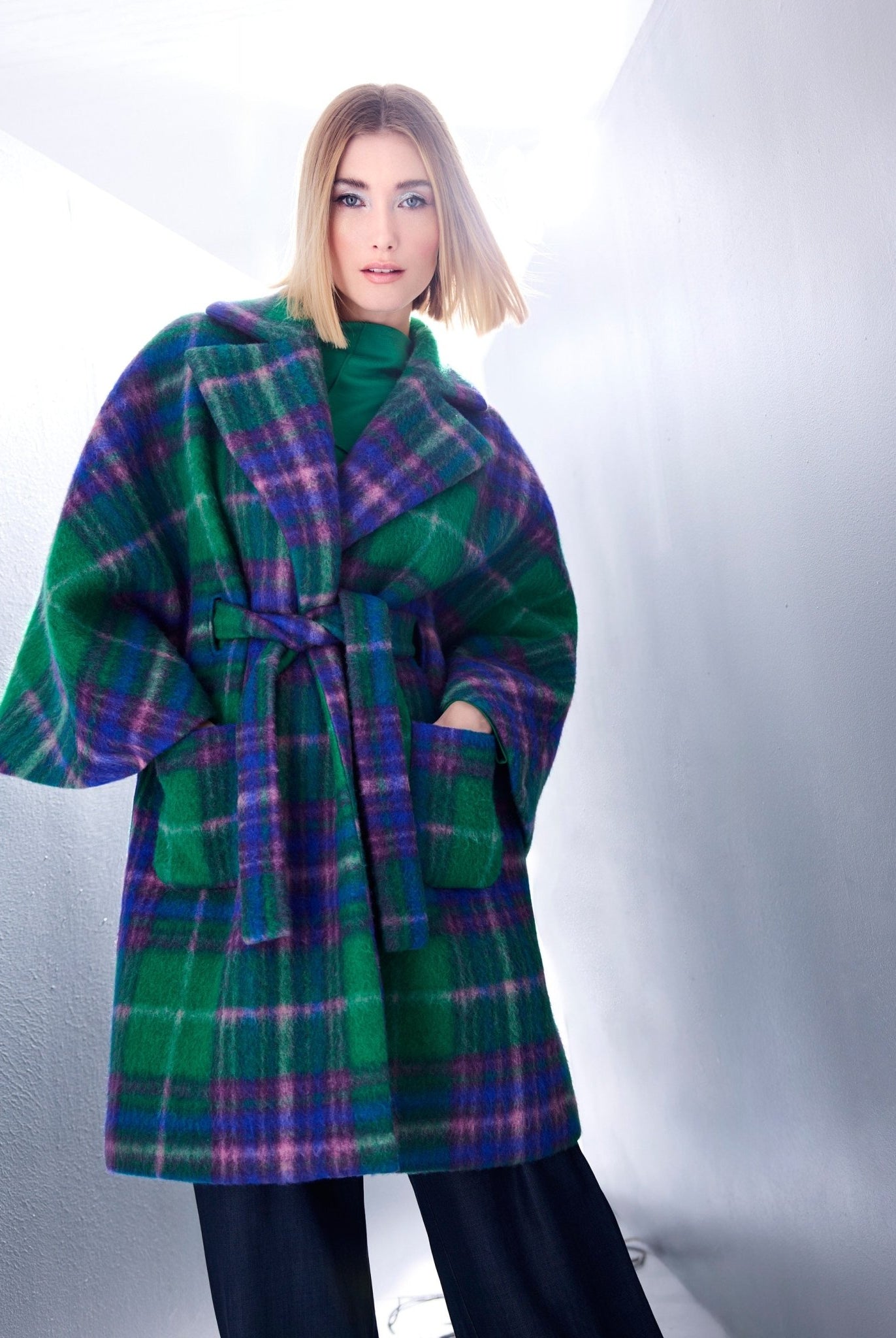 Legere Cape-Jacke KAPILARI aus Schurwolle - FOX'S-Fashion