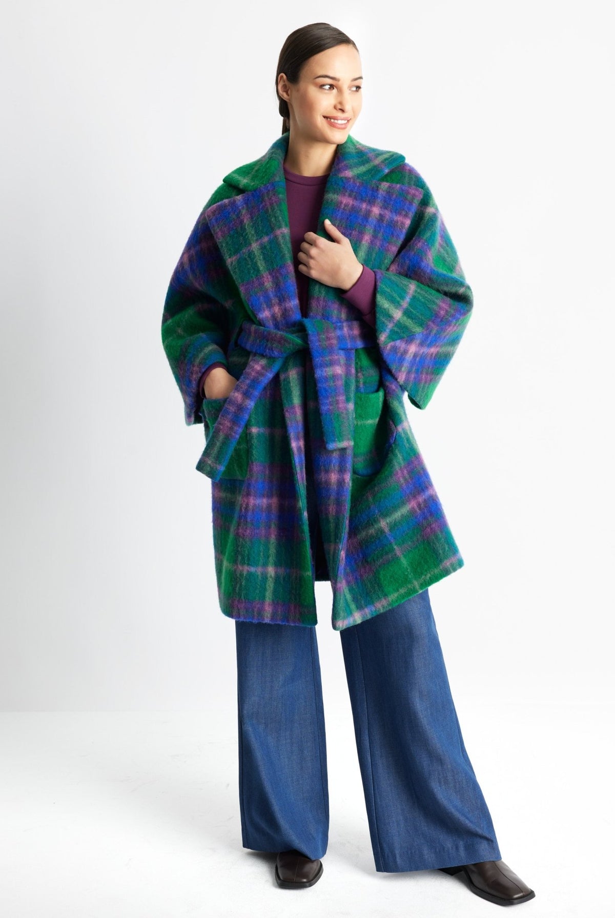 Legere Cape-Jacke KAPILARI aus Schurwolle - FOX'S-Fashion
