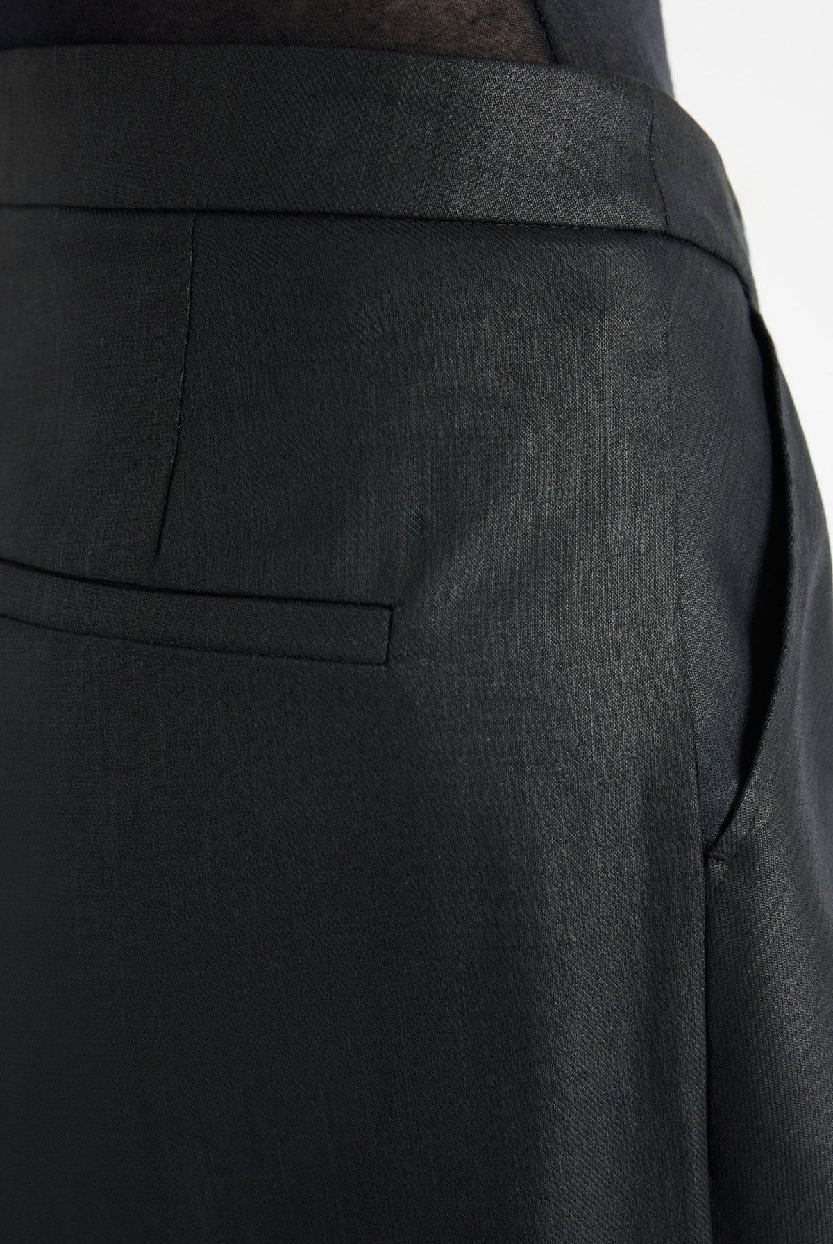 Legere Hose ZABERA aus 100 % Baumwolle mit asymmetrischem Bund - FOX'S-Fashion