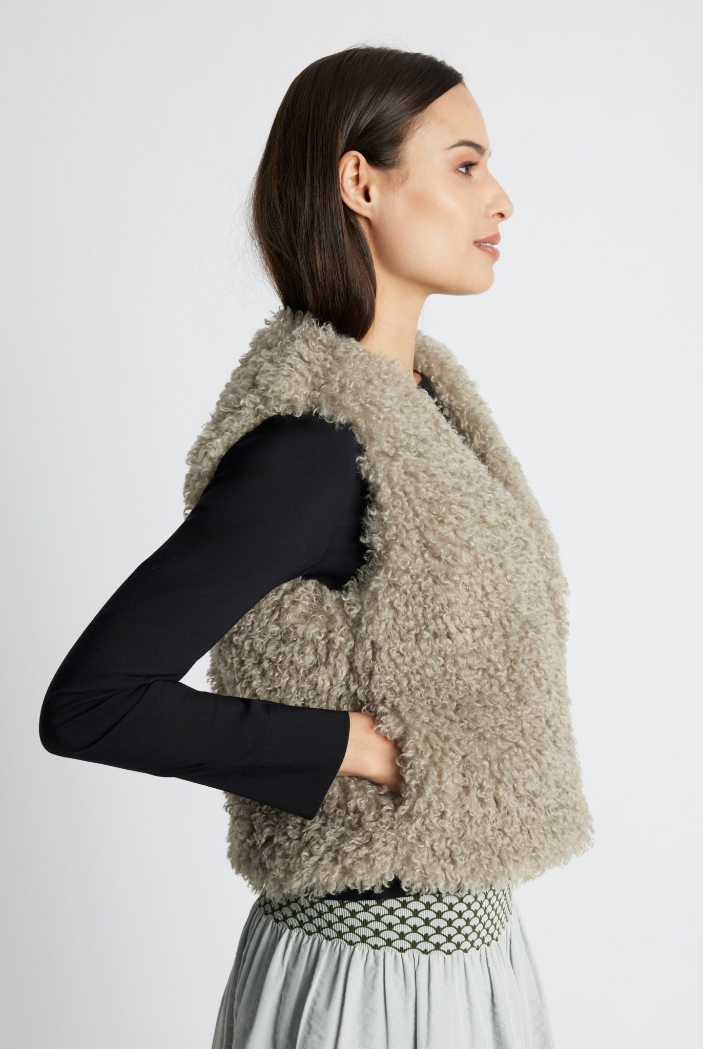 Legere Weste MUWI aus Teddystoff - FOX'S-Fashion
