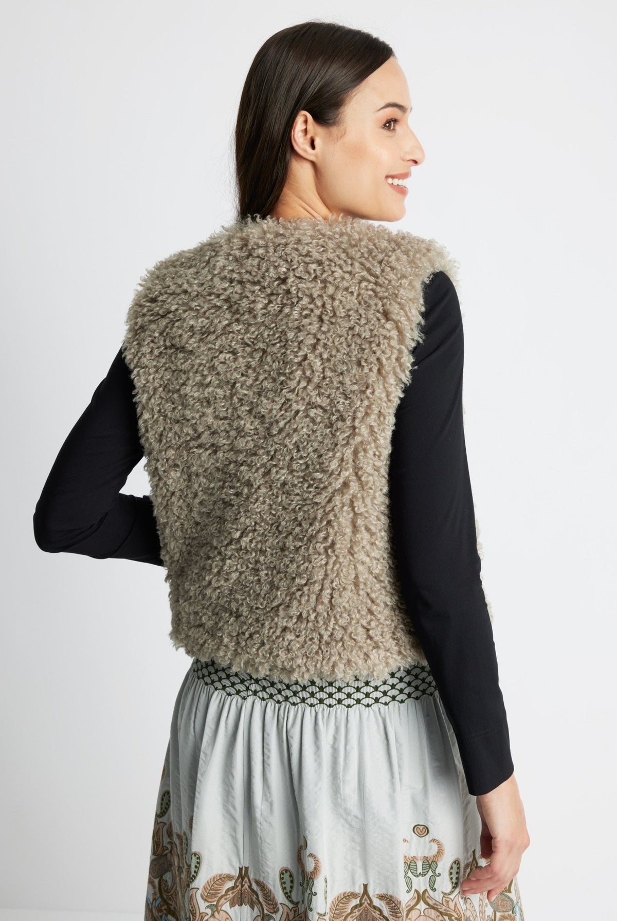 Legere Weste MUWI aus Teddystoff - FOX'S-Fashion