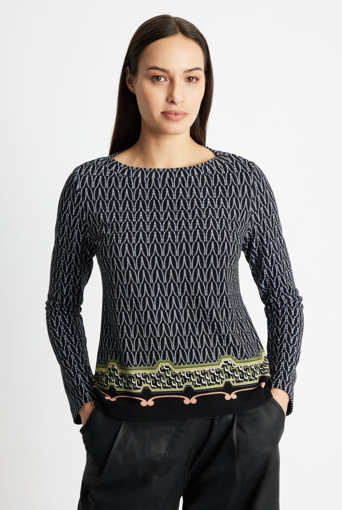 Leicht taillierter Pullover RAPULO aus Viskose-Mix - FOX'S-Fashion