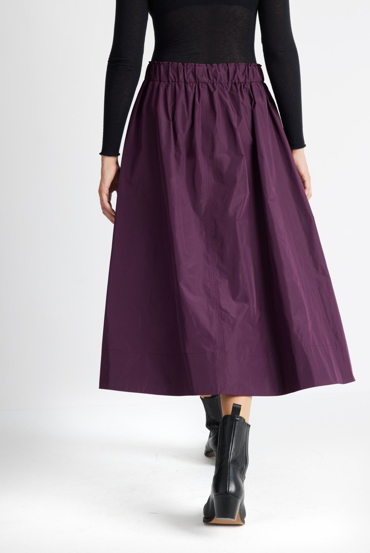 Midi-Rock SYNARO aus Taft in A-Linie - FOX'S-Fashion