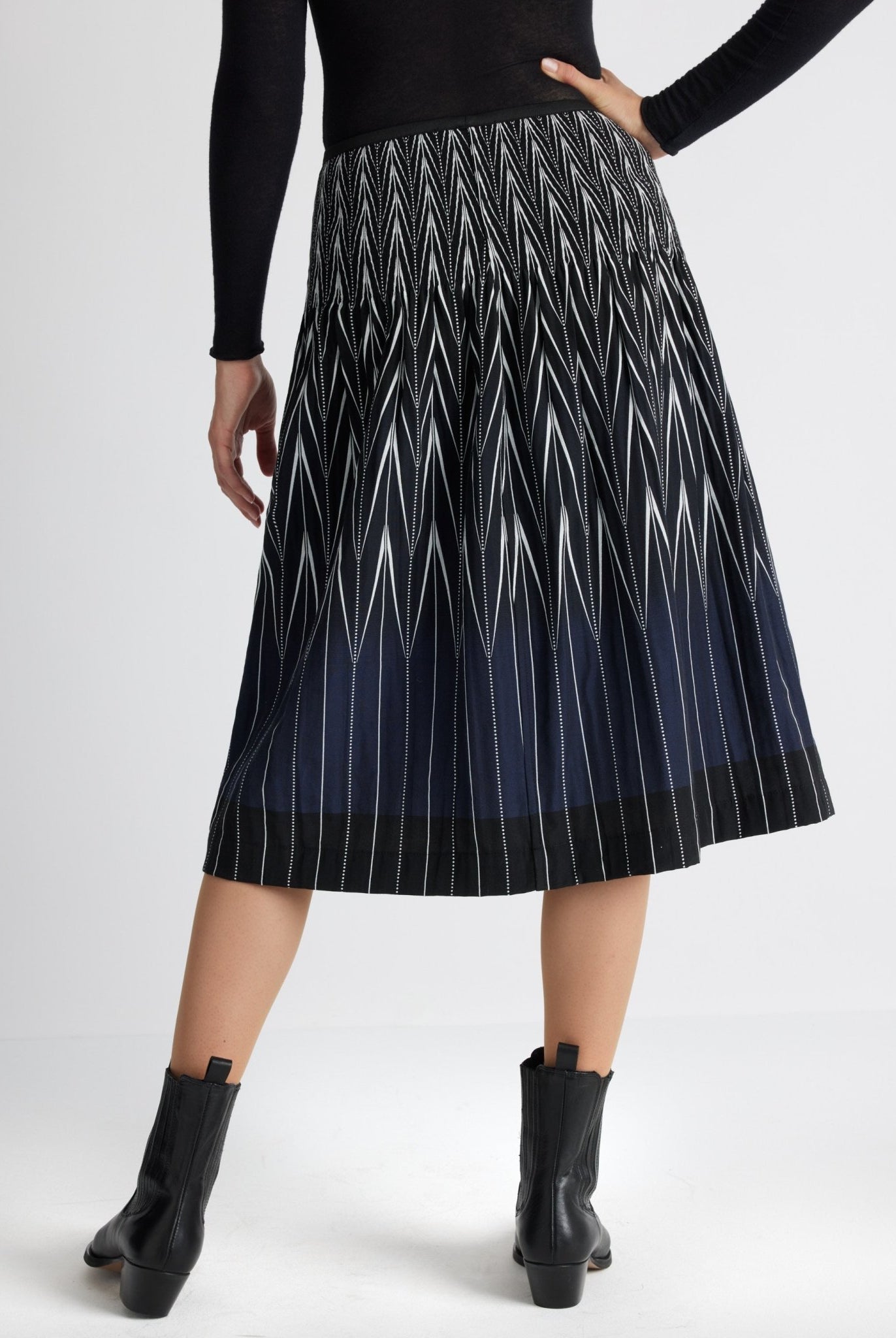 One Size Rock LONGERO-W aus Baumwoll-Mix in Midi-Länge mit Gummibund - FOX'S-Fashion