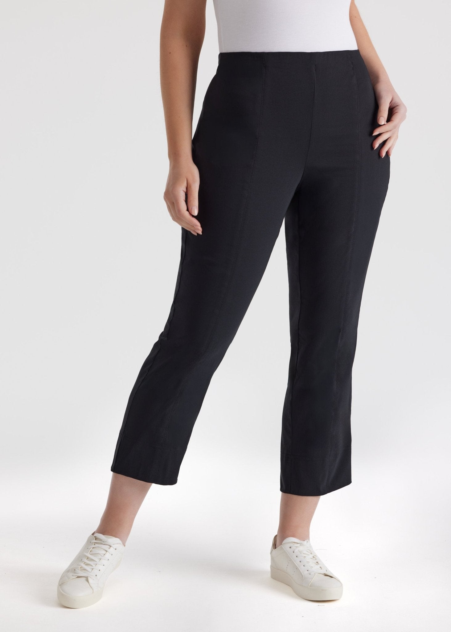 Schmale 7/8 - Hose MESSINI aus Baumwollmix mit Stretch - FOX'S - Fashion