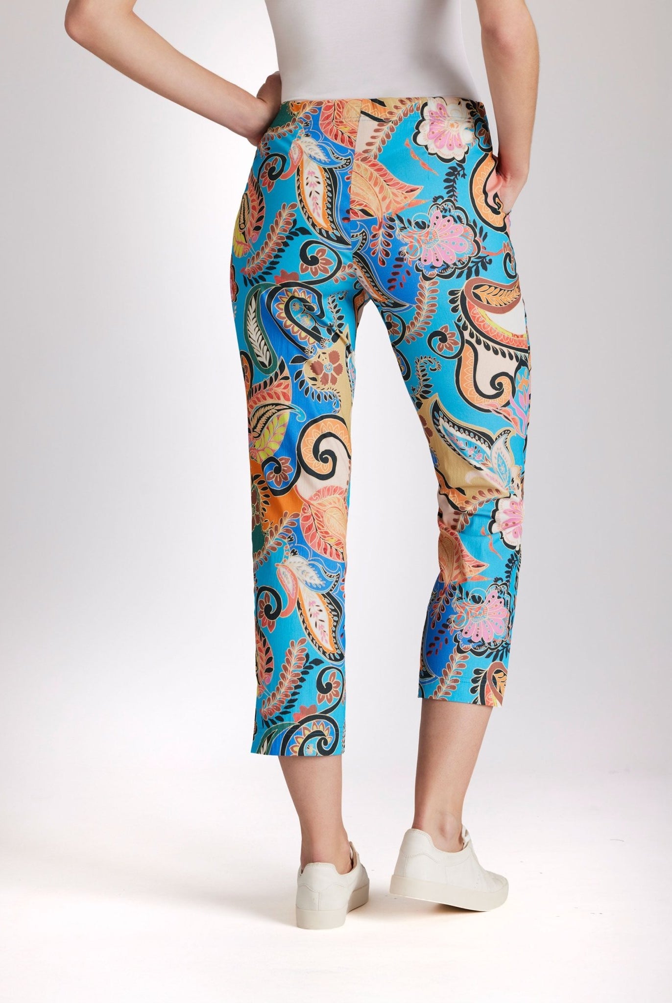 Schmale 7/8 - Hose USTRADI aus Bio - Baumwolle mit Stretch - FOX'S - Fashion