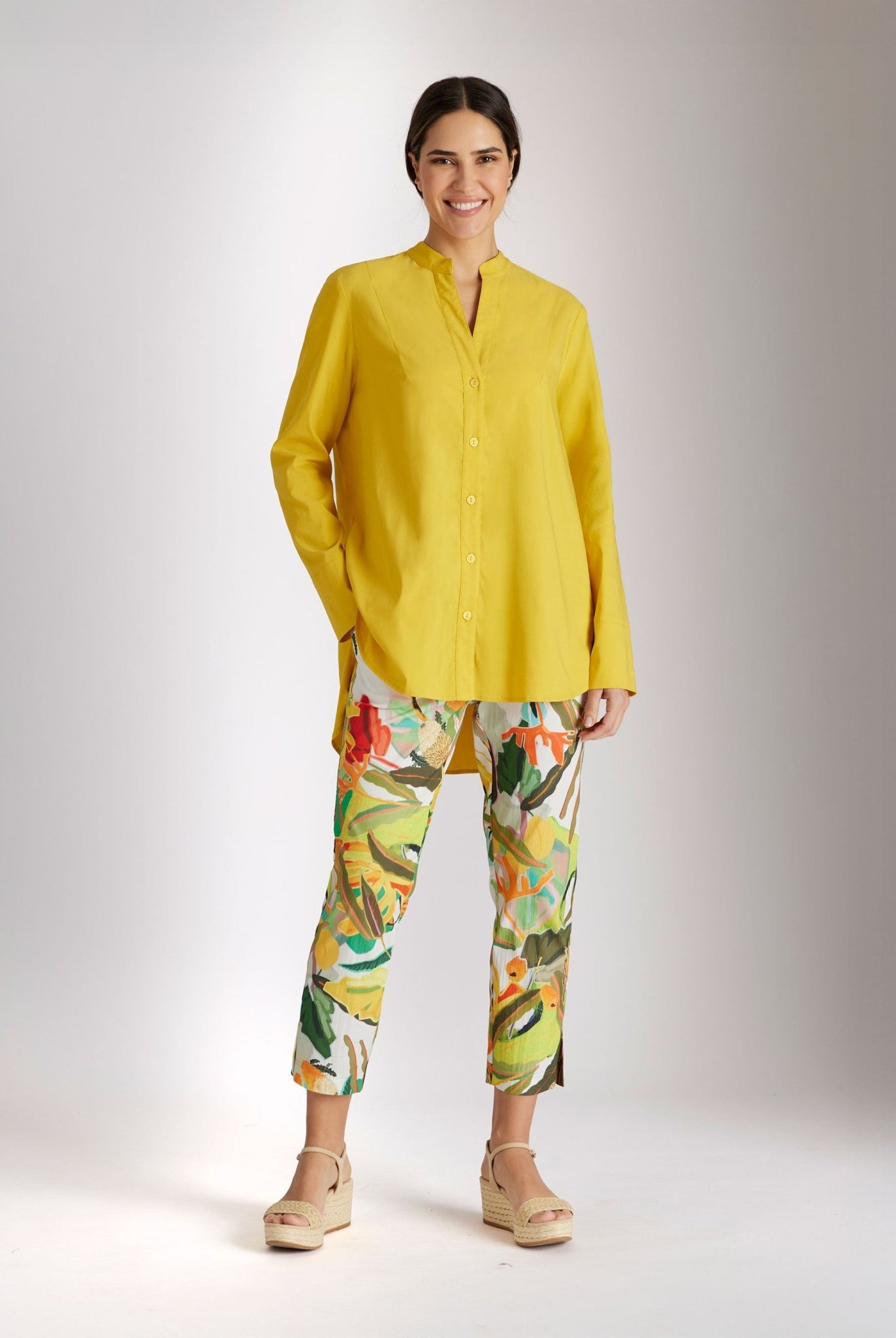 Schmale 7/8 - Hose USTRADI aus Bio - Baumwolle mit Stretch - FOX'S - Fashion