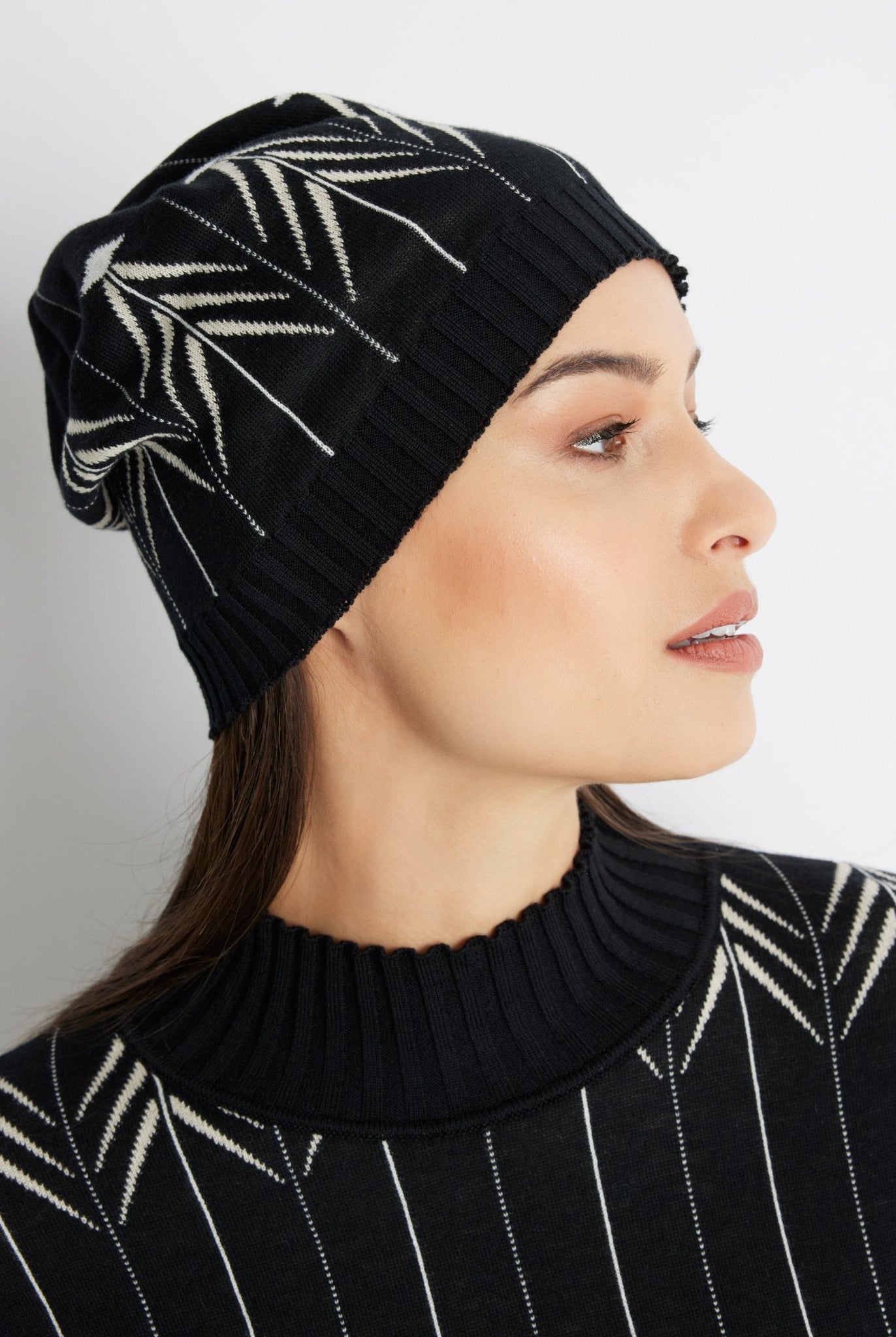 Schmale Strickmütze DAMULA aus Baumwoll-Mix - FOX'S-Fashion