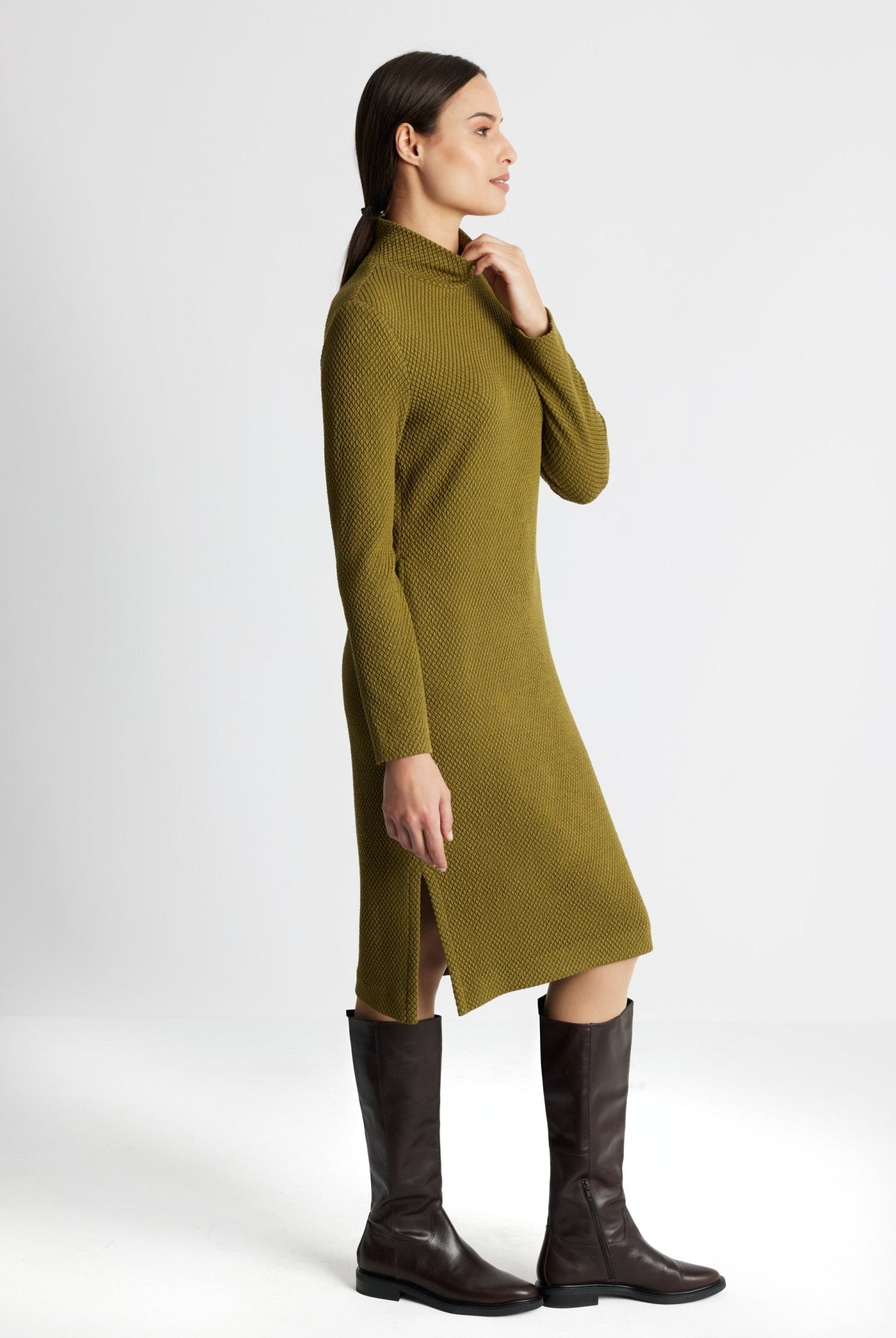 Schmales Kleid PANOLI aus Viskose-Mix mit Stretch - FOX'S-Fashion