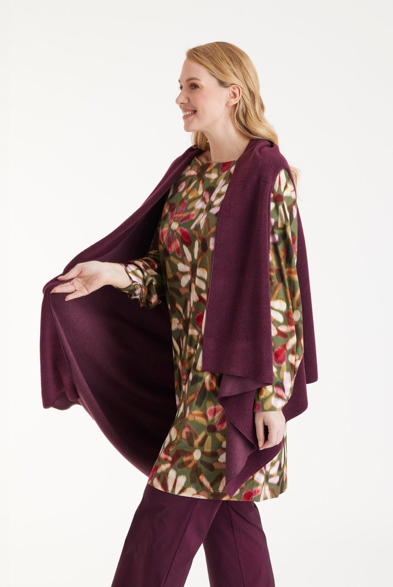 Stola SUSTOLA in Dunkelrot