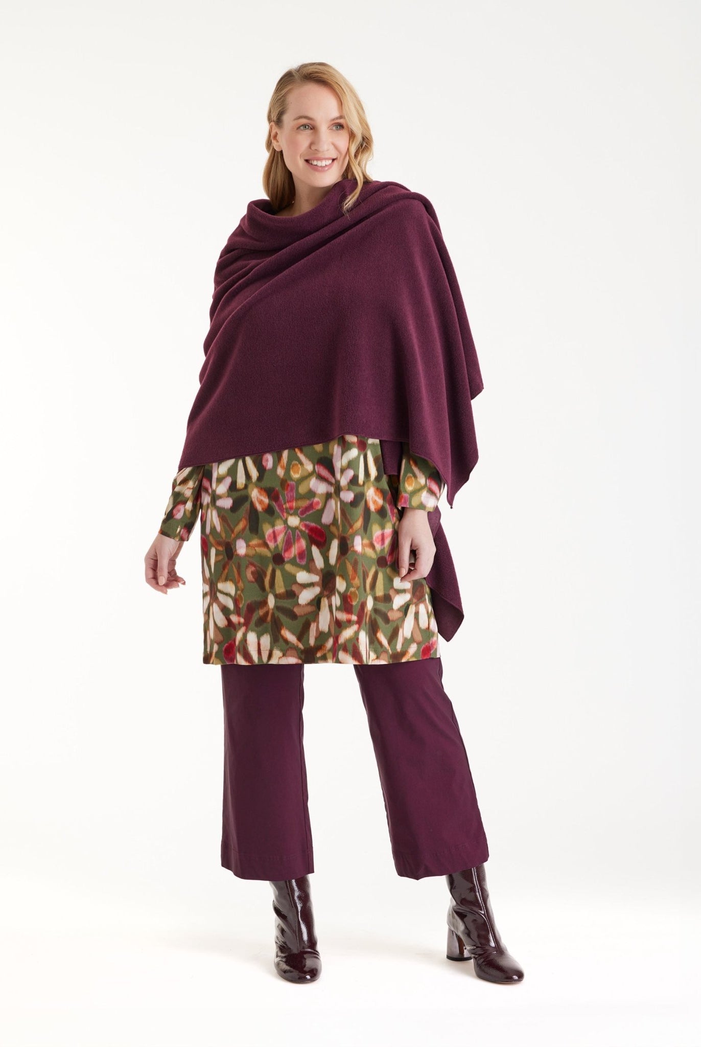 Stola SUSTOLA in Dunkelrot